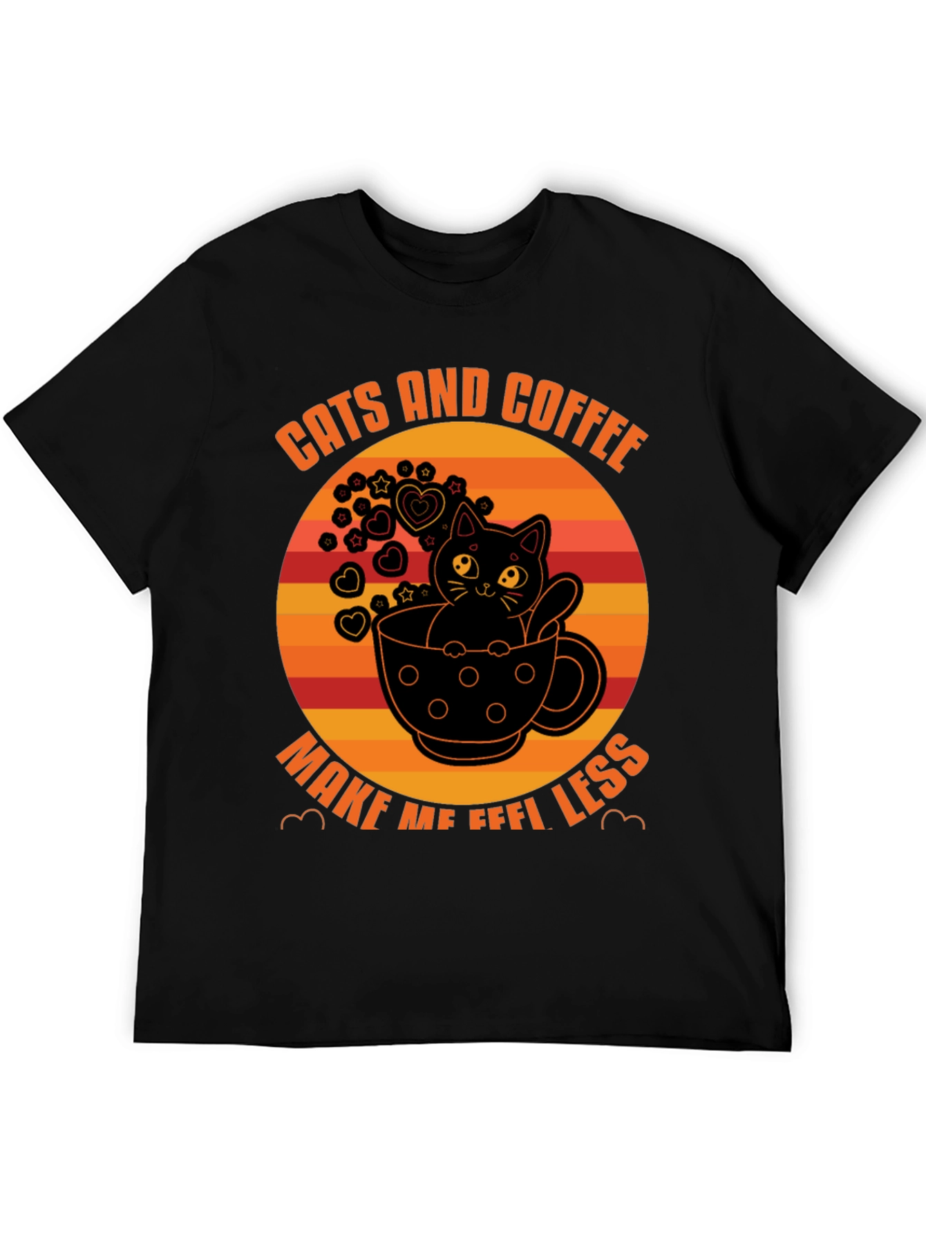Cats and Coffee T-Shirt - Unisex Graphic Tee