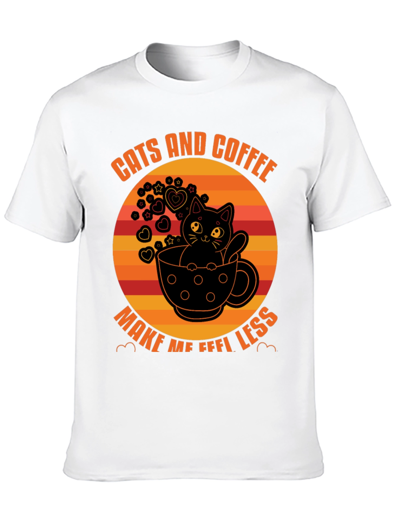 Cats and Coffee T-Shirt - Unisex Graphic Tee