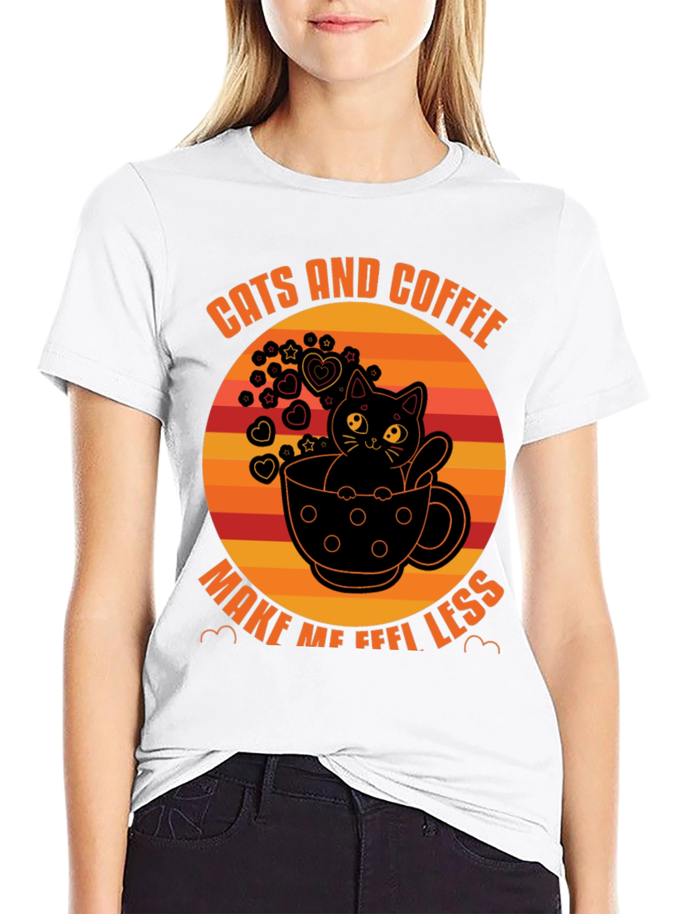 Cats and Coffee T-Shirt - Unisex Graphic Tee