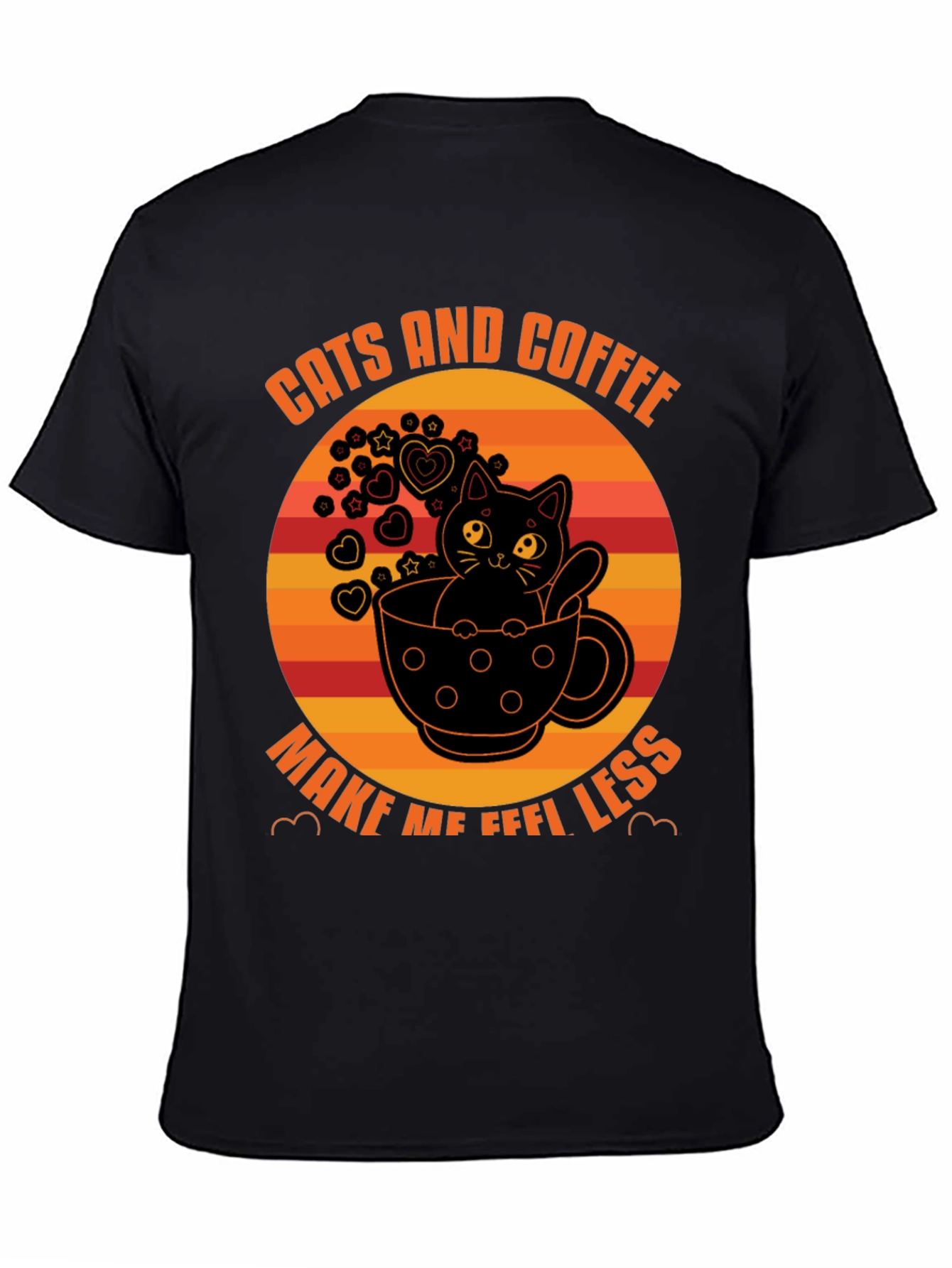 Cats and Coffee T-Shirt - Unisex Graphic Tee