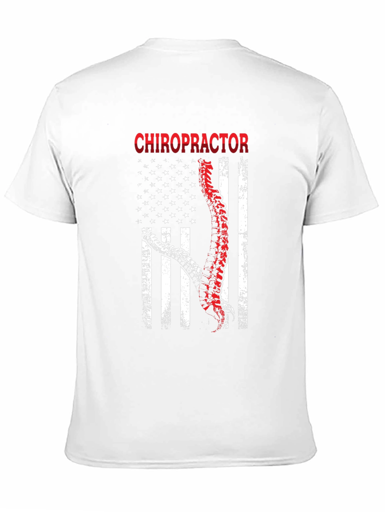Chiropractor American Flag Graphic T-Shirt