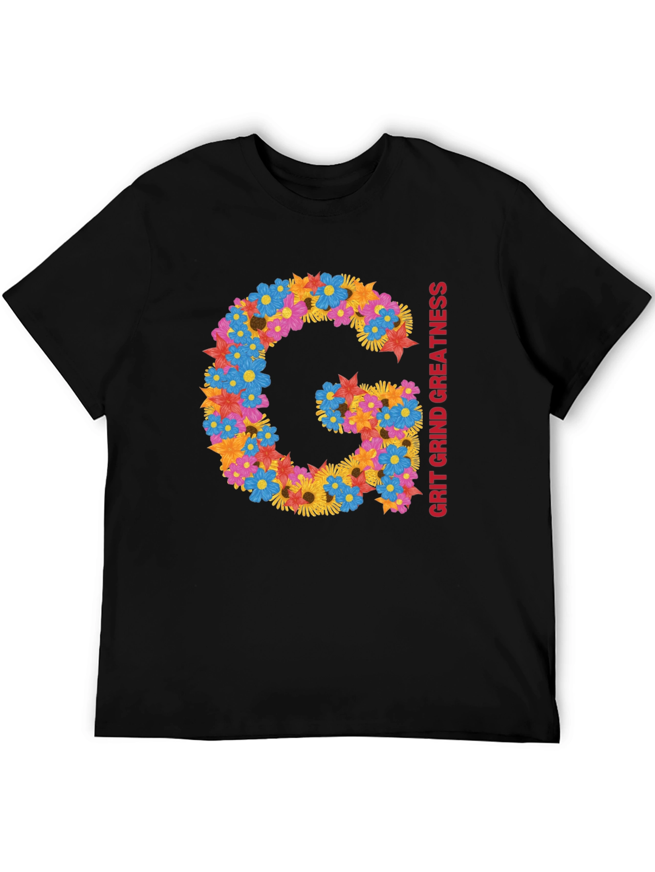 Floral G Grit Grind Greatness Tee
