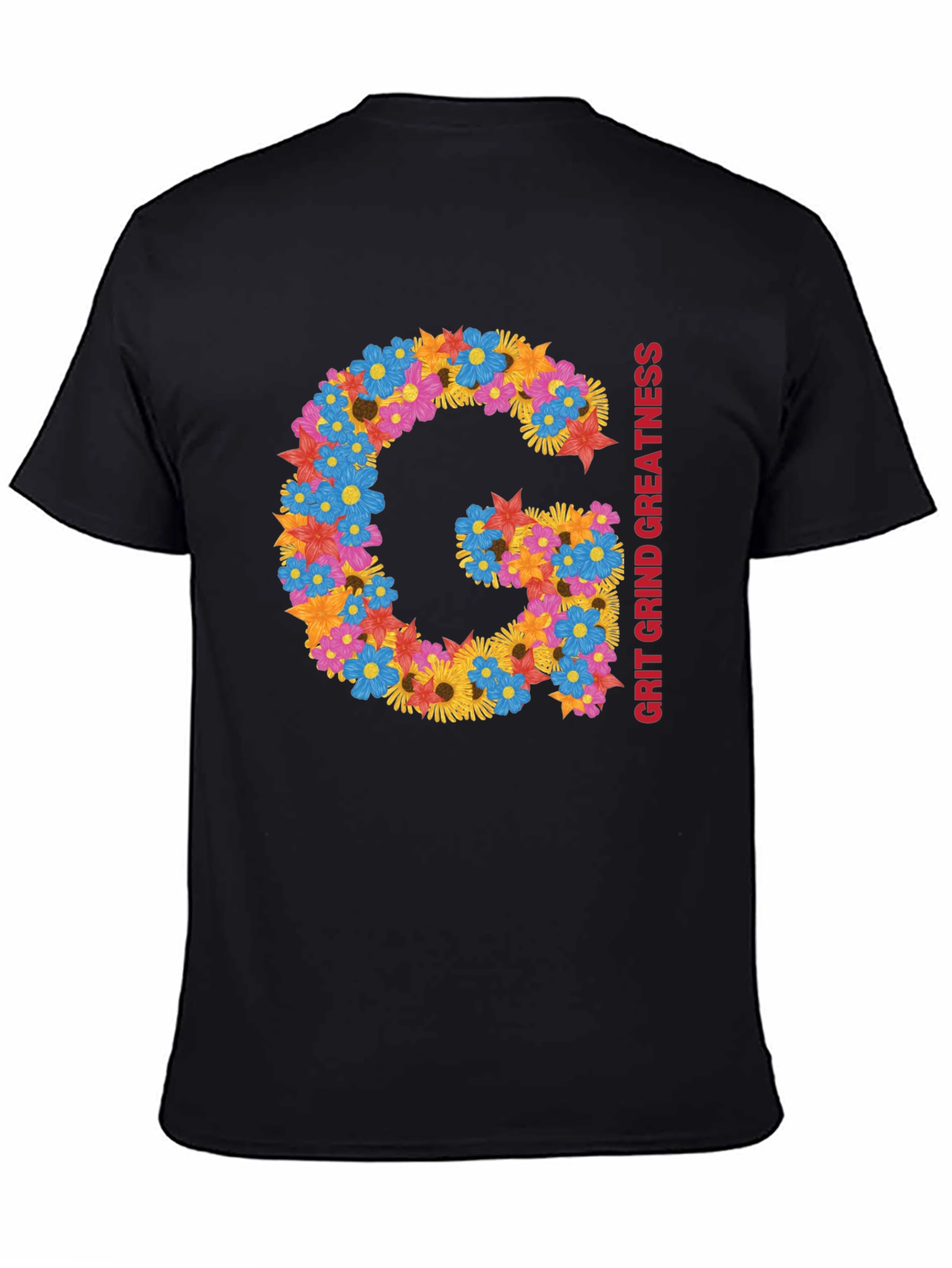 Floral G Grit Grind Greatness Tee