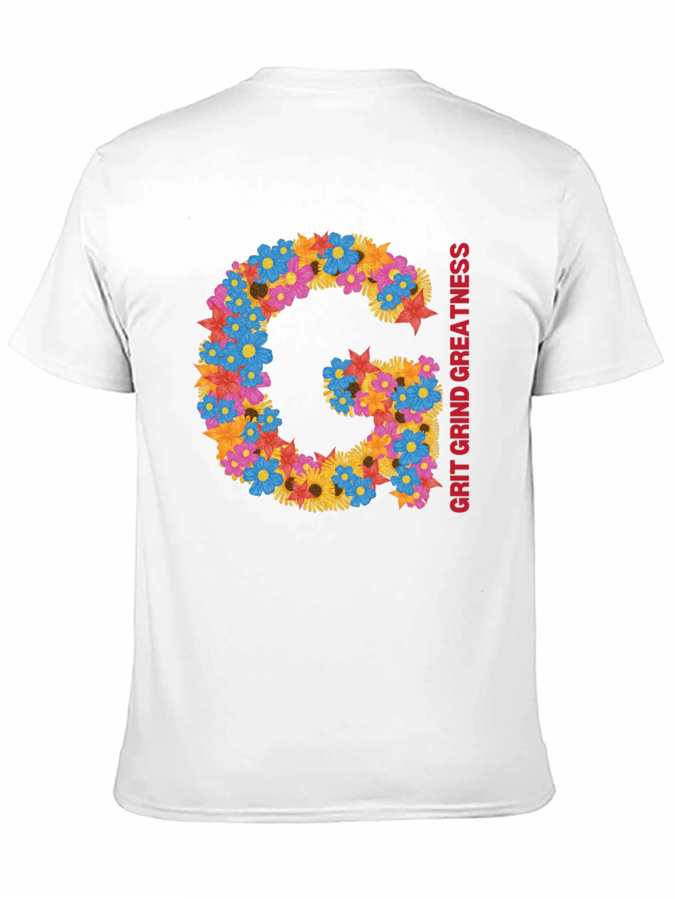 Floral G Grit Grind Greatness Tee