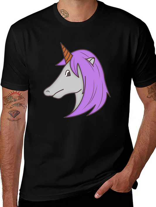 Unicorn Graphic Black T-Shirt - Fantasy Tee