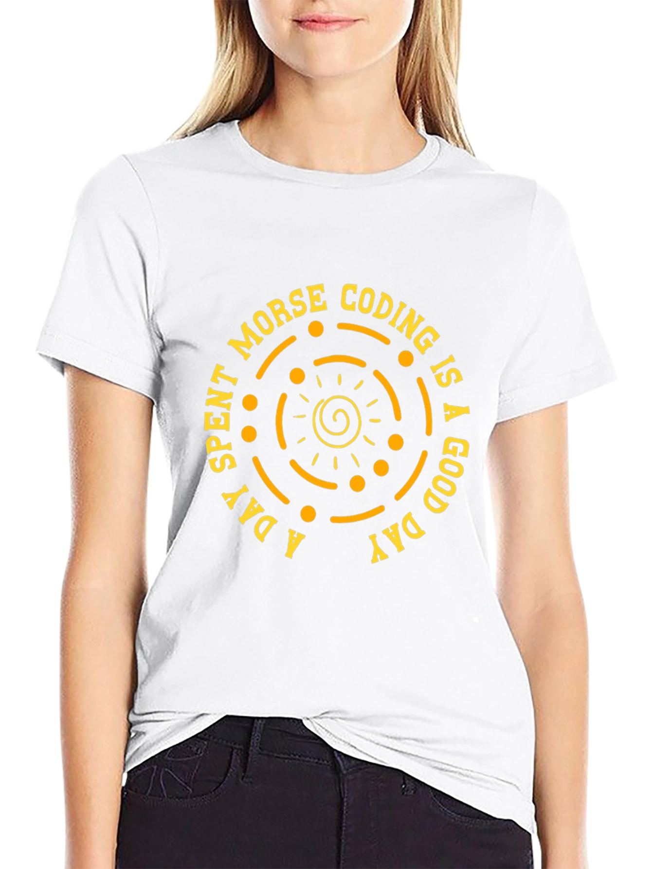 Morse Coding Good Day Graphic Tee