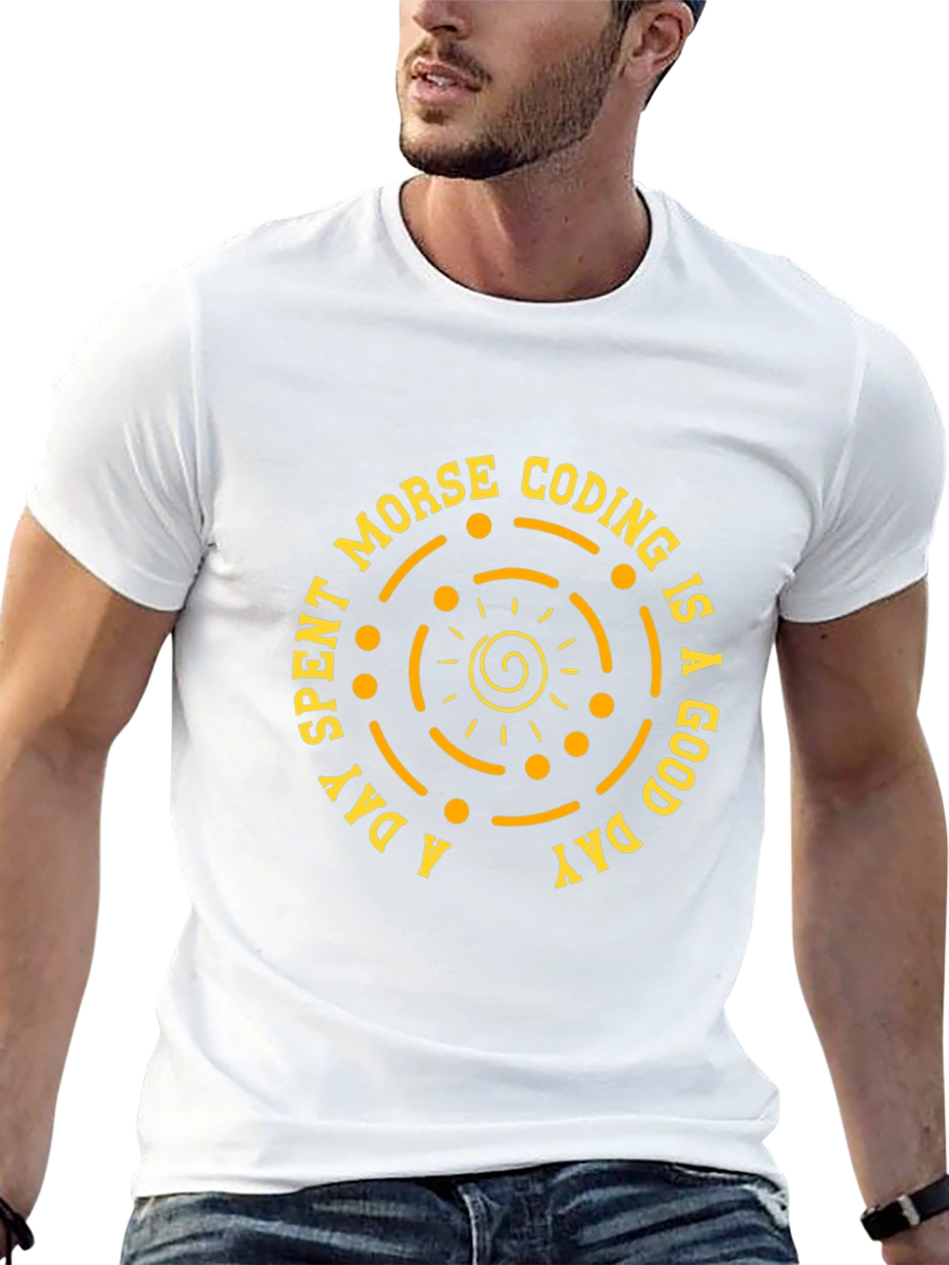 Morse Coding Good Day Graphic Tee