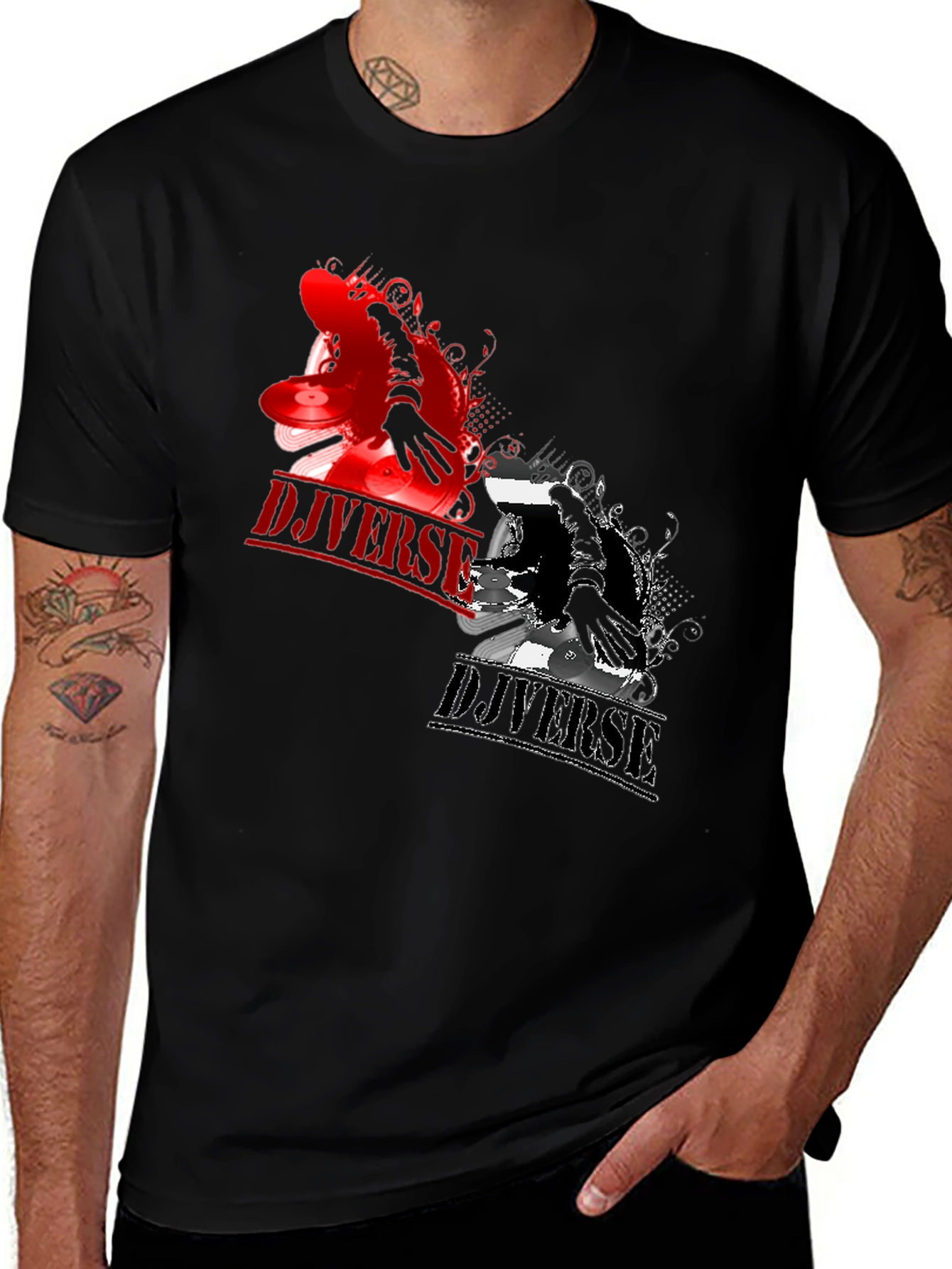 DJ Diverse Black T-Shirt
