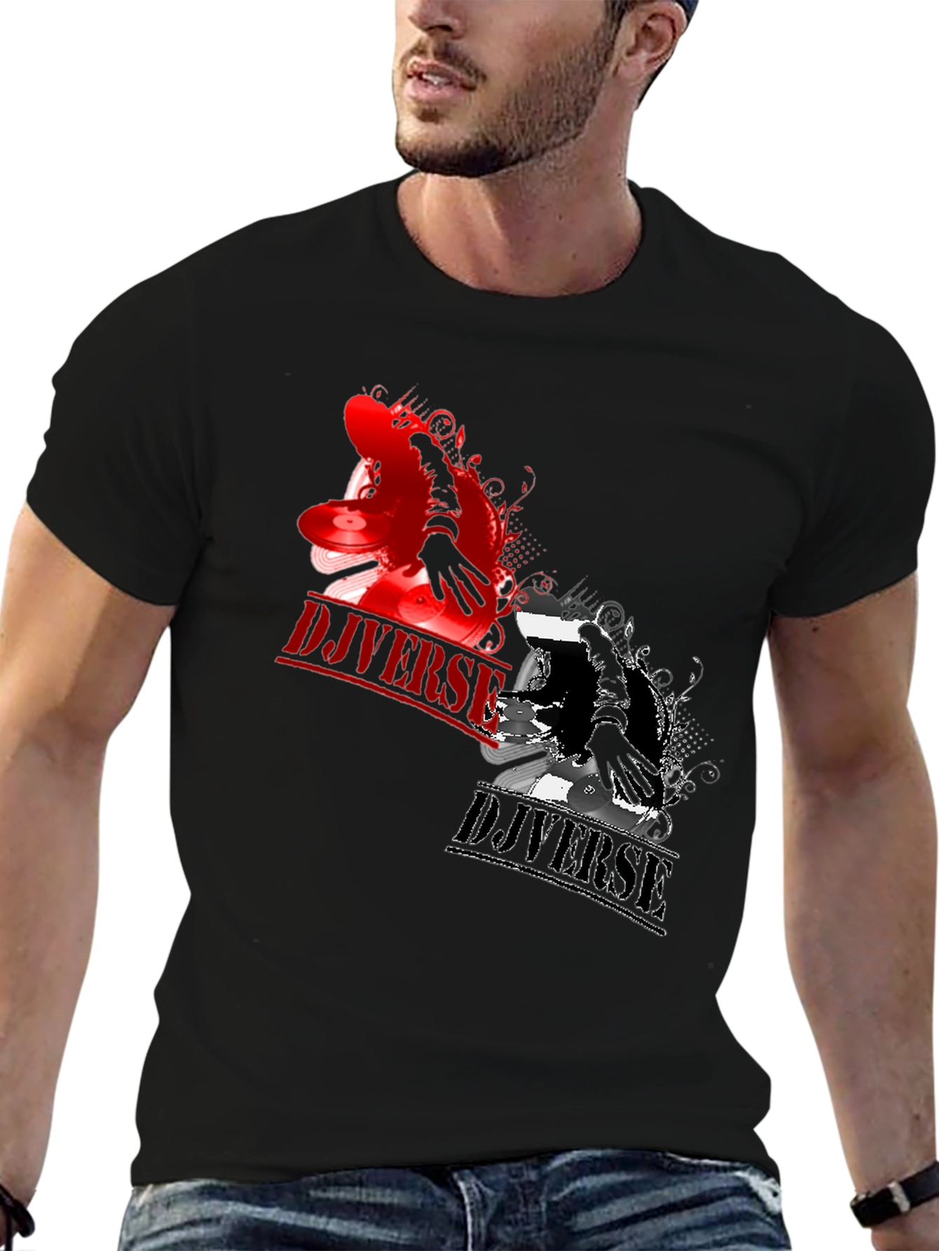 DJ Diverse Black T-Shirt