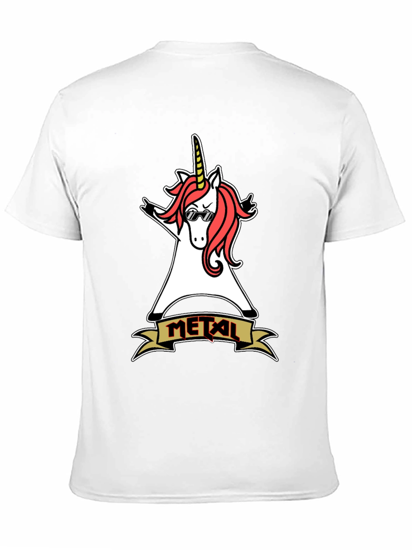 Metal Unicorn T-Shirt: Rock On!