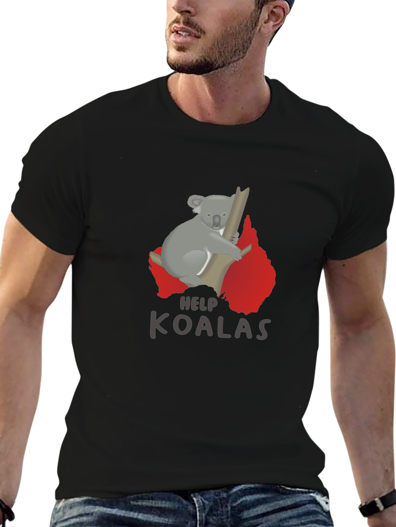 Help Koalas T-Shirt - Support Wildlife!