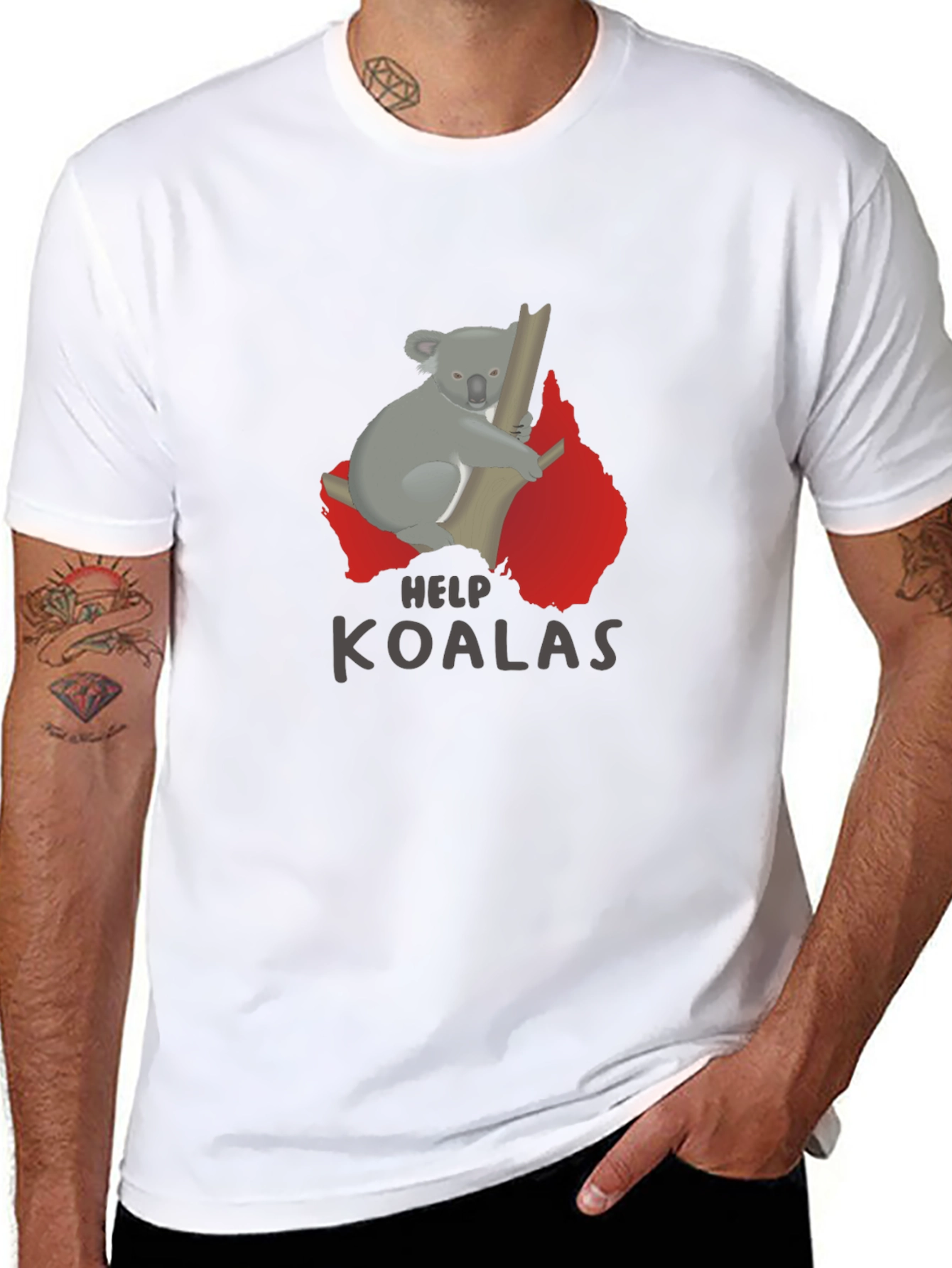 Help Koalas T-Shirt - Support Wildlife!