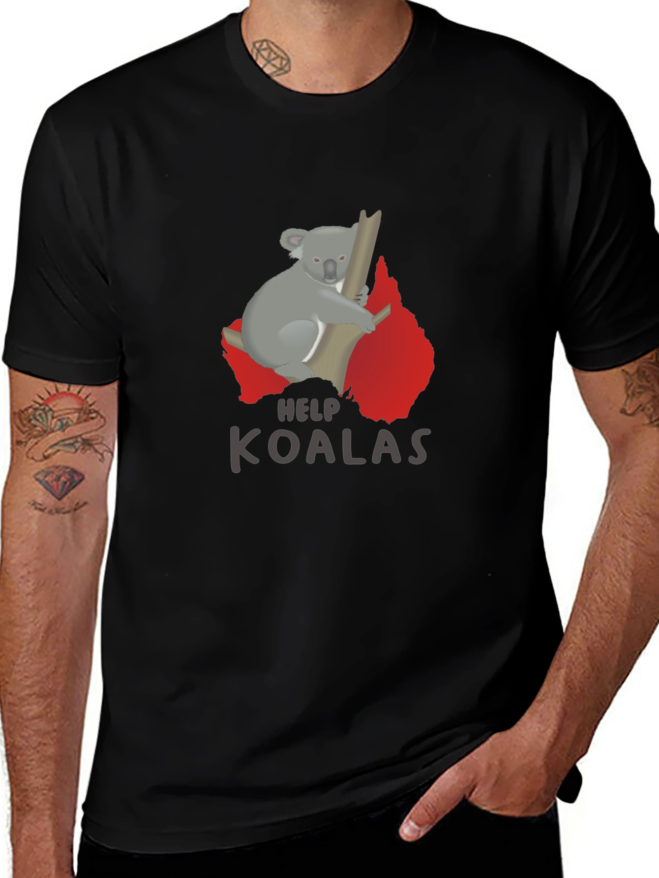 Help Koalas T-Shirt - Support Wildlife!