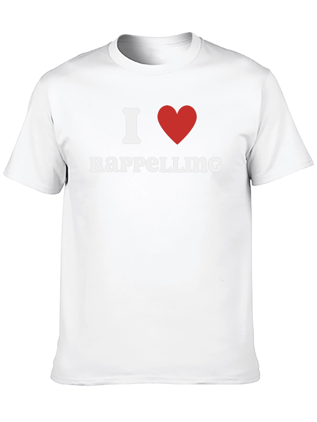 I Heart Rappelling T-Shirt - Black