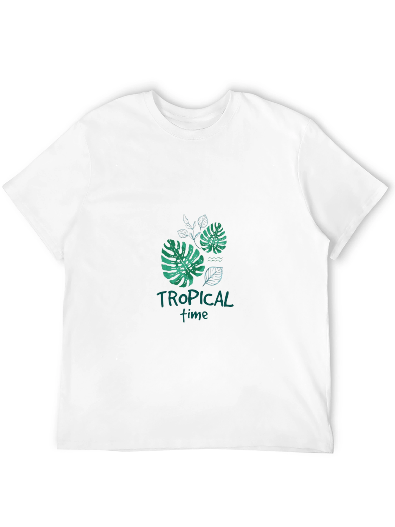 Tropical Time Black Graphic Tee