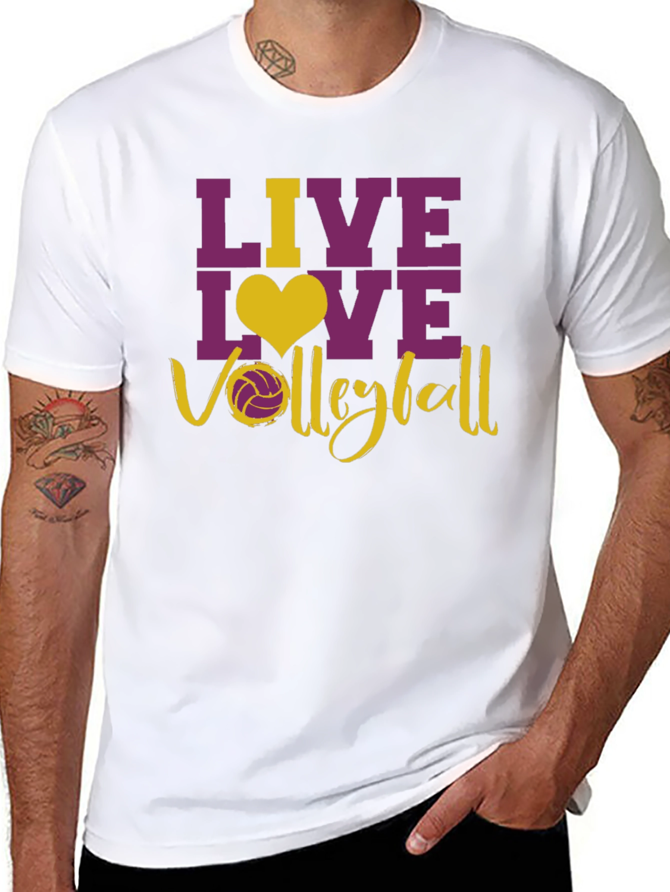 Live Love Volleyball Graphic T-Shirt