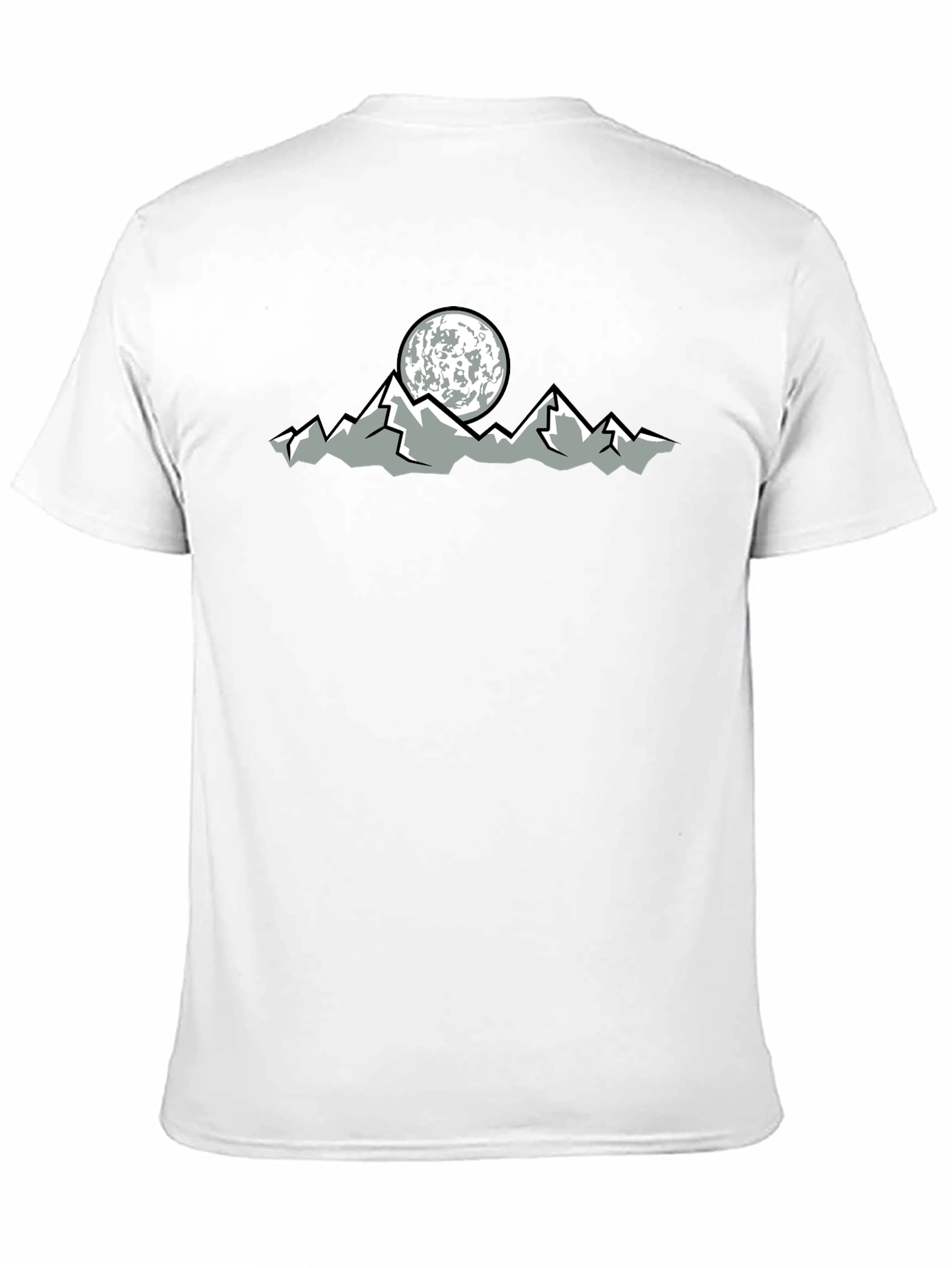 Mountain Moon Graphic Black T-Shirt