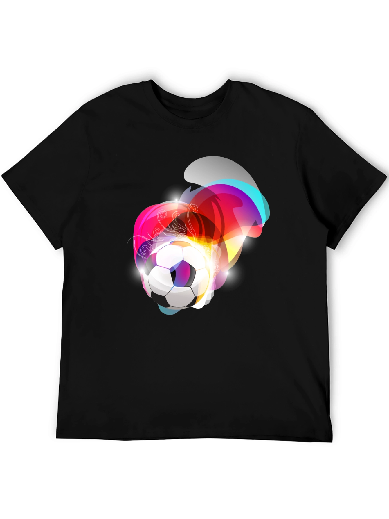 Soccer Ball Graphic Tee - Modern Artistic Design