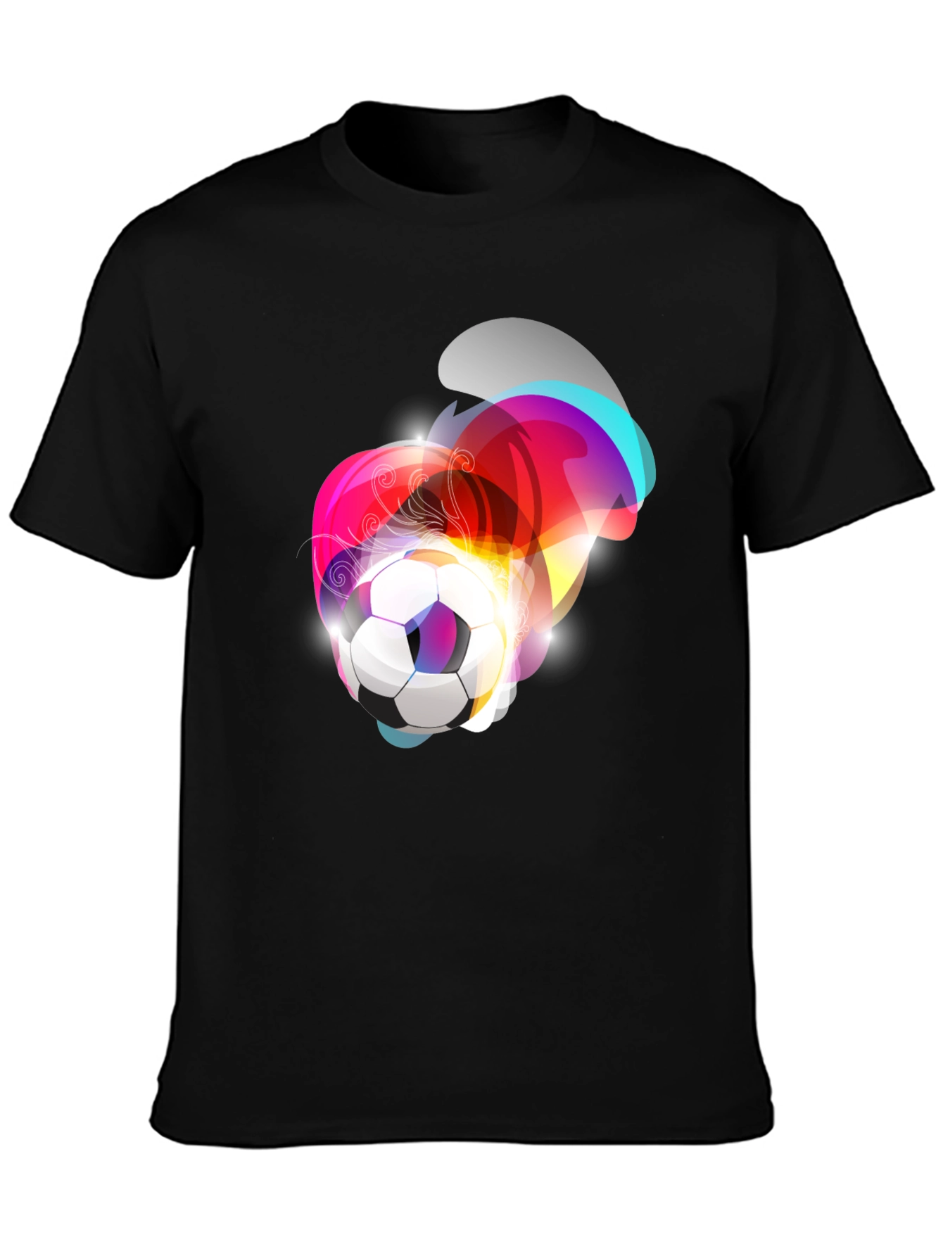 Soccer Ball Graphic Tee - Modern Artistic Design