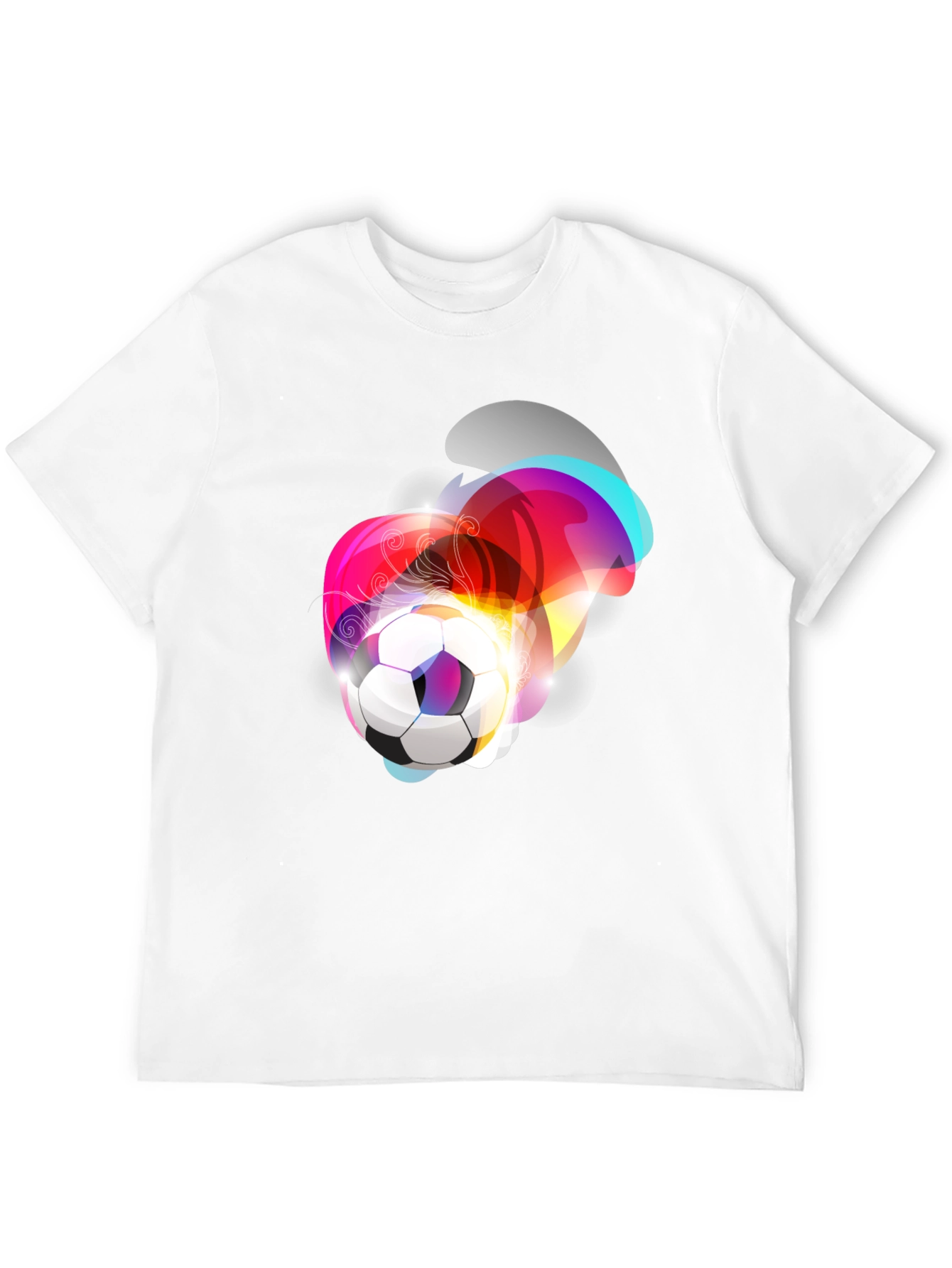 Soccer Ball Graphic Tee - Modern Artistic Design