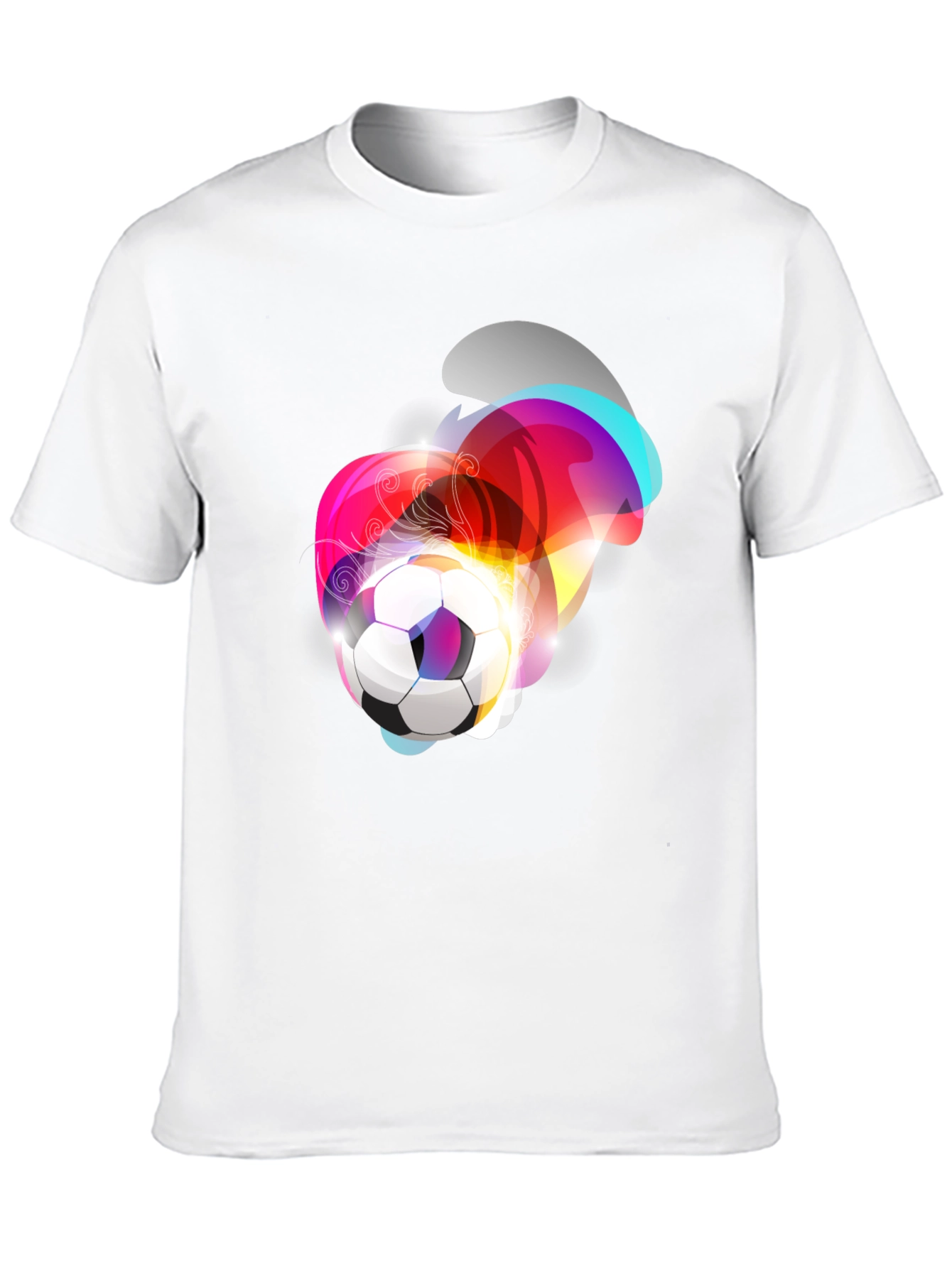 Soccer Ball Graphic Tee - Modern Artistic Design