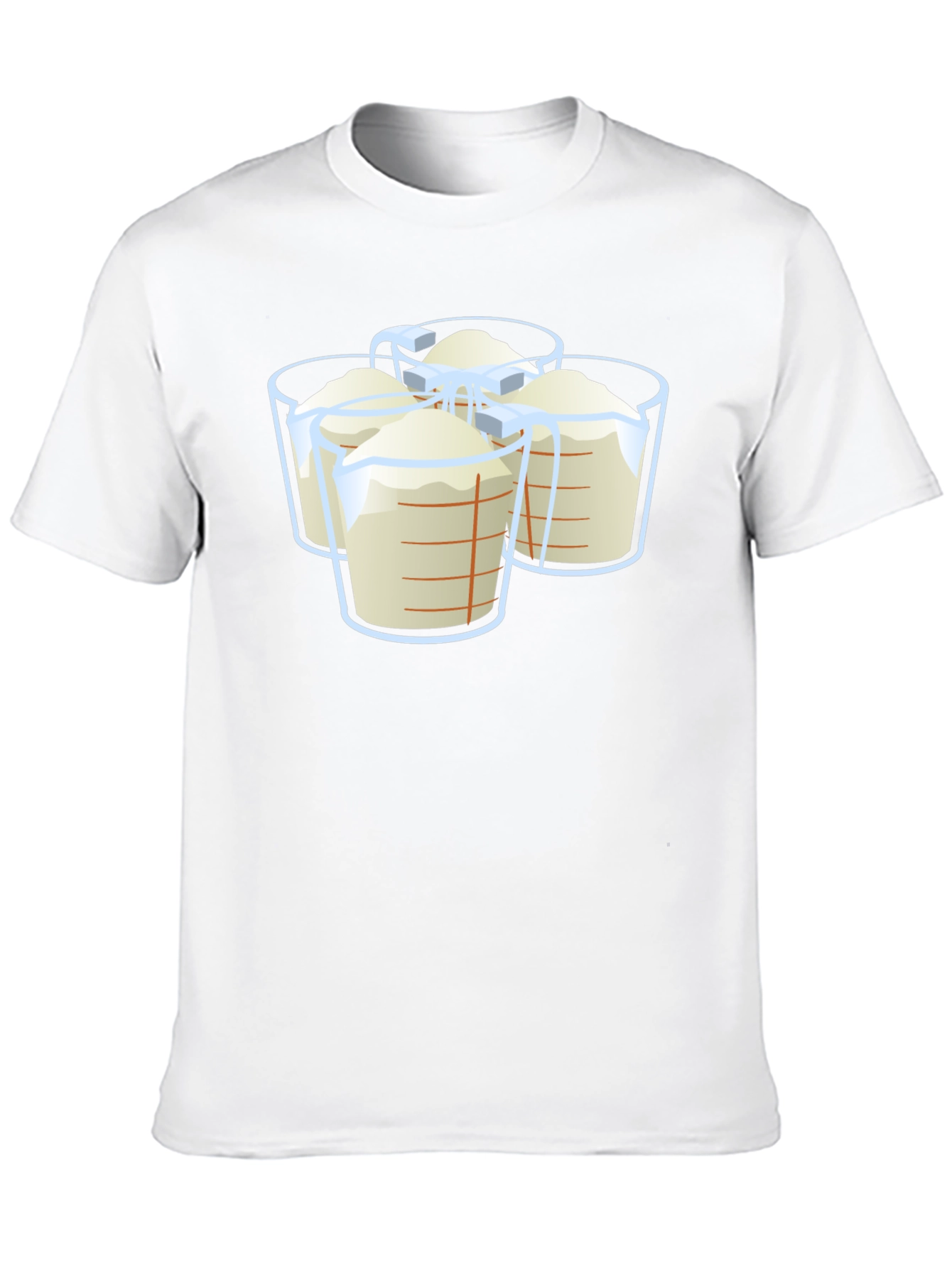 Measuring Cups Graphic T-Shirt - Black Casual Wear