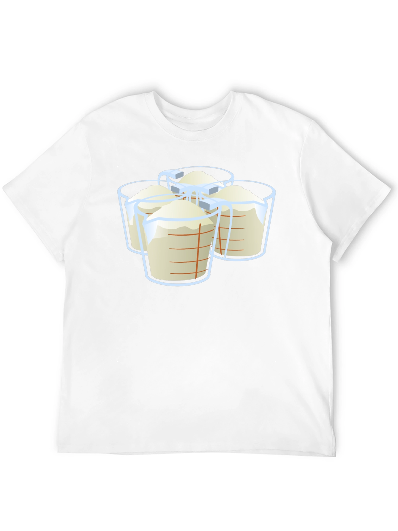 Measuring Cups Graphic T-Shirt - Black Casual Wear