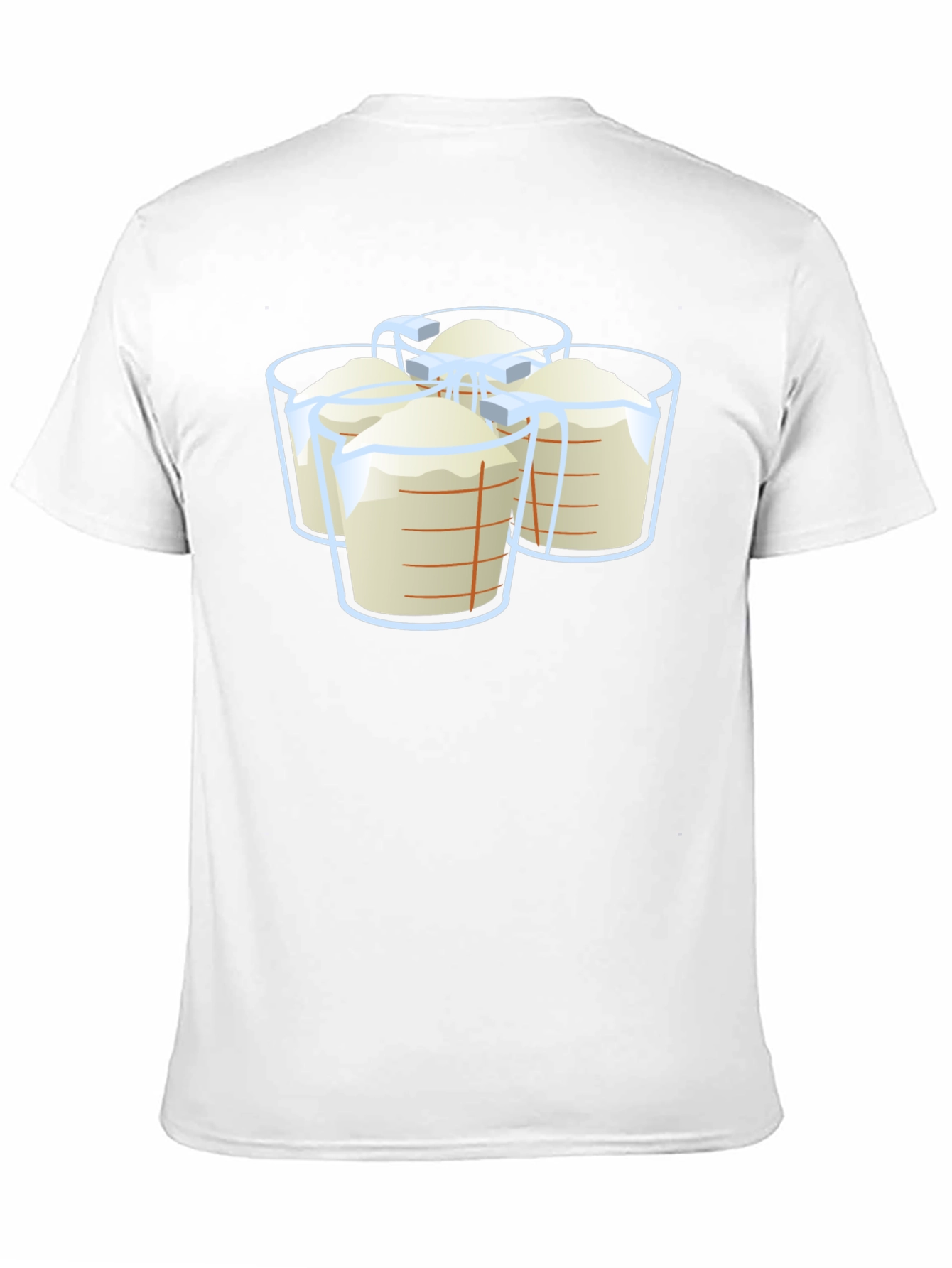 Measuring Cups Graphic T-Shirt - Black Casual Wear