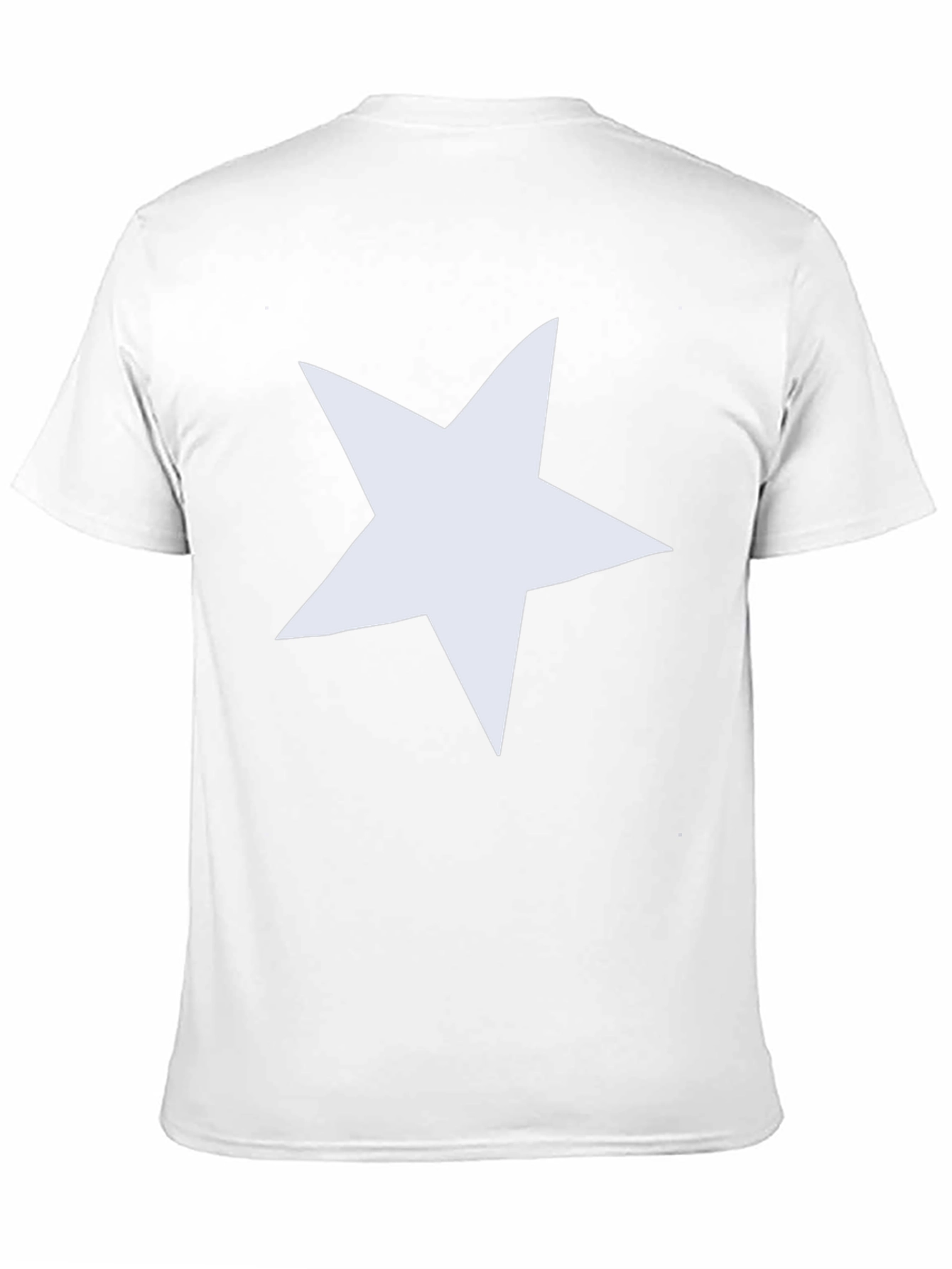 Bold Star Graphic Tee - Black Cotton Casual