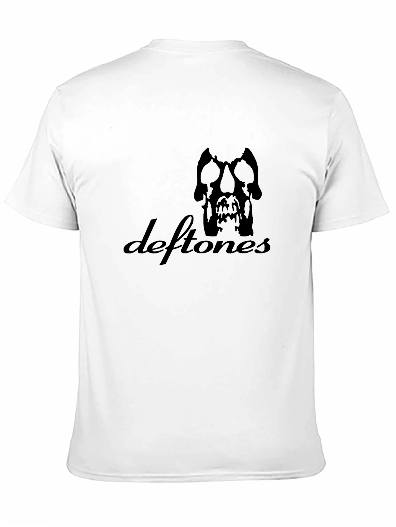 Deftones Band Skull Logo Black T-Shirt