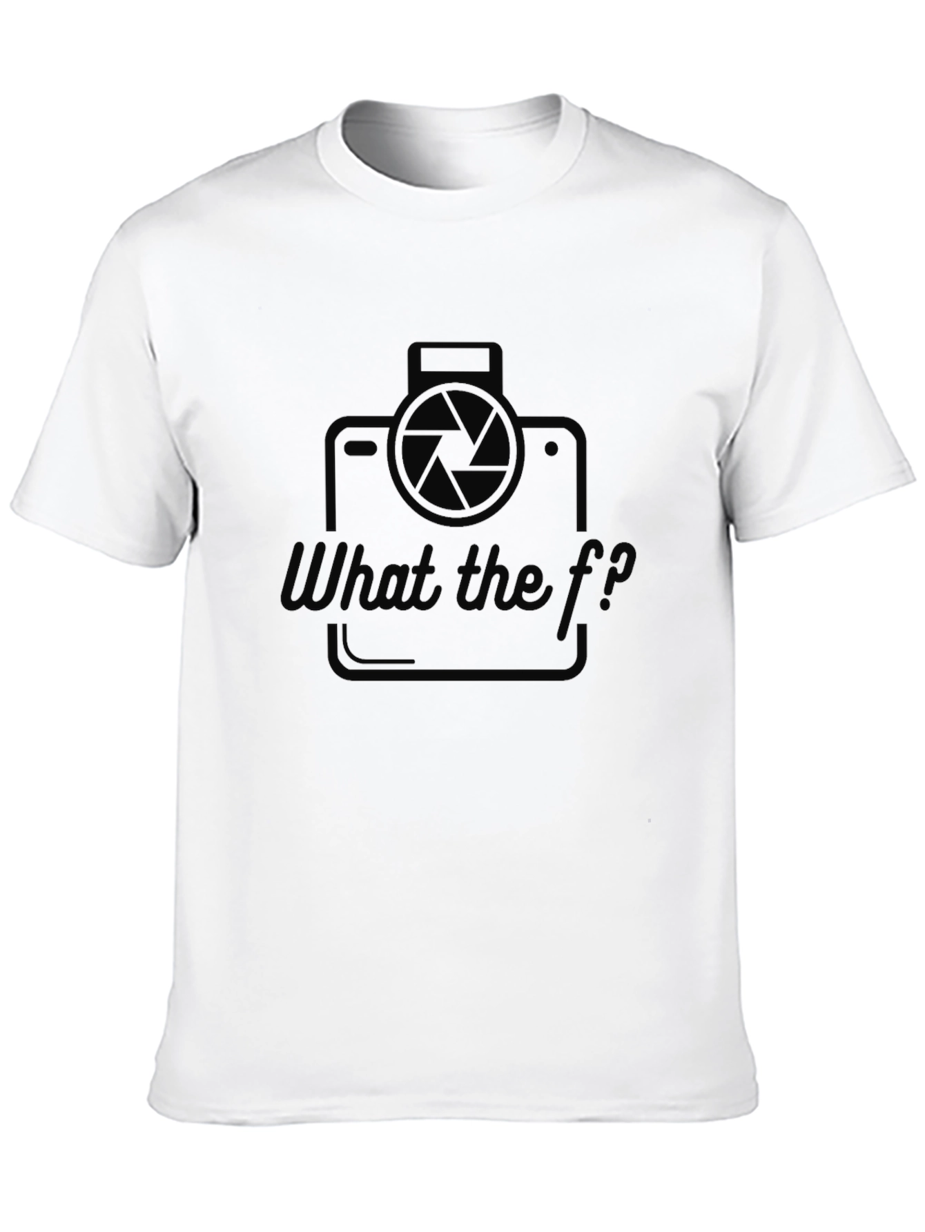 Funny Camera Shirt - What the f/?