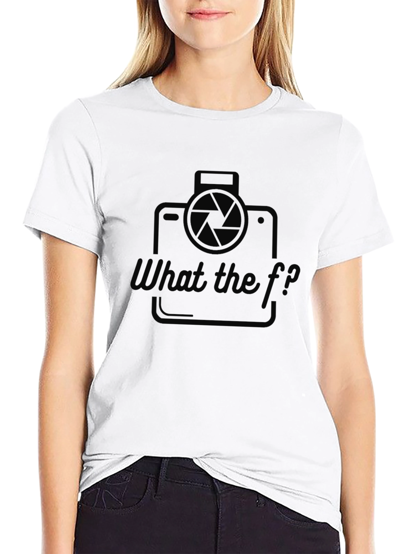 Funny Camera Shirt - What the f/?