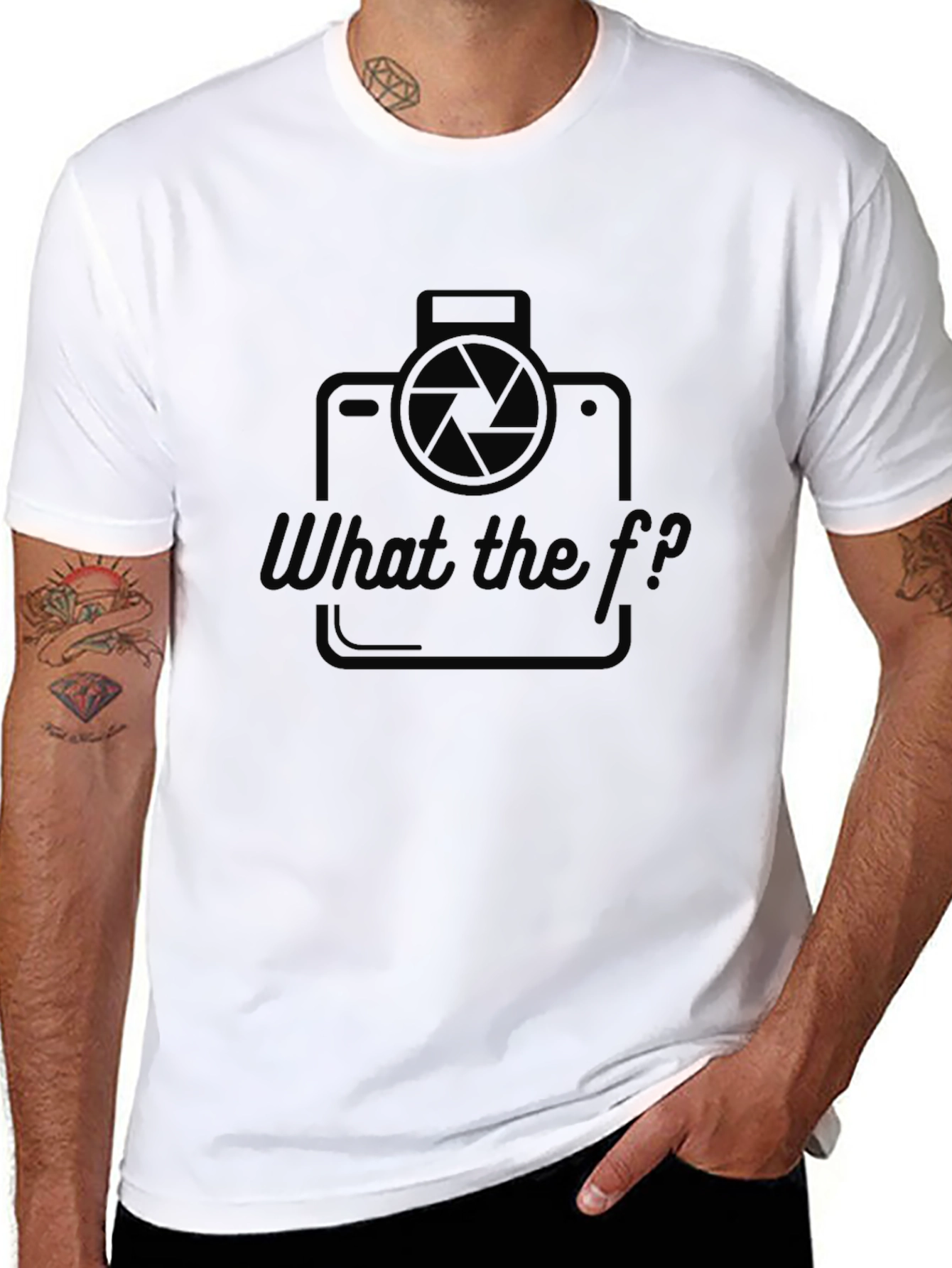 Funny Camera Shirt - What the f/?