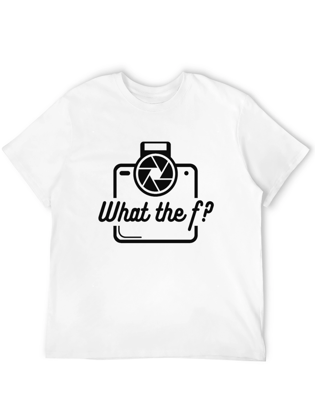 Funny Camera Shirt - What the f/?