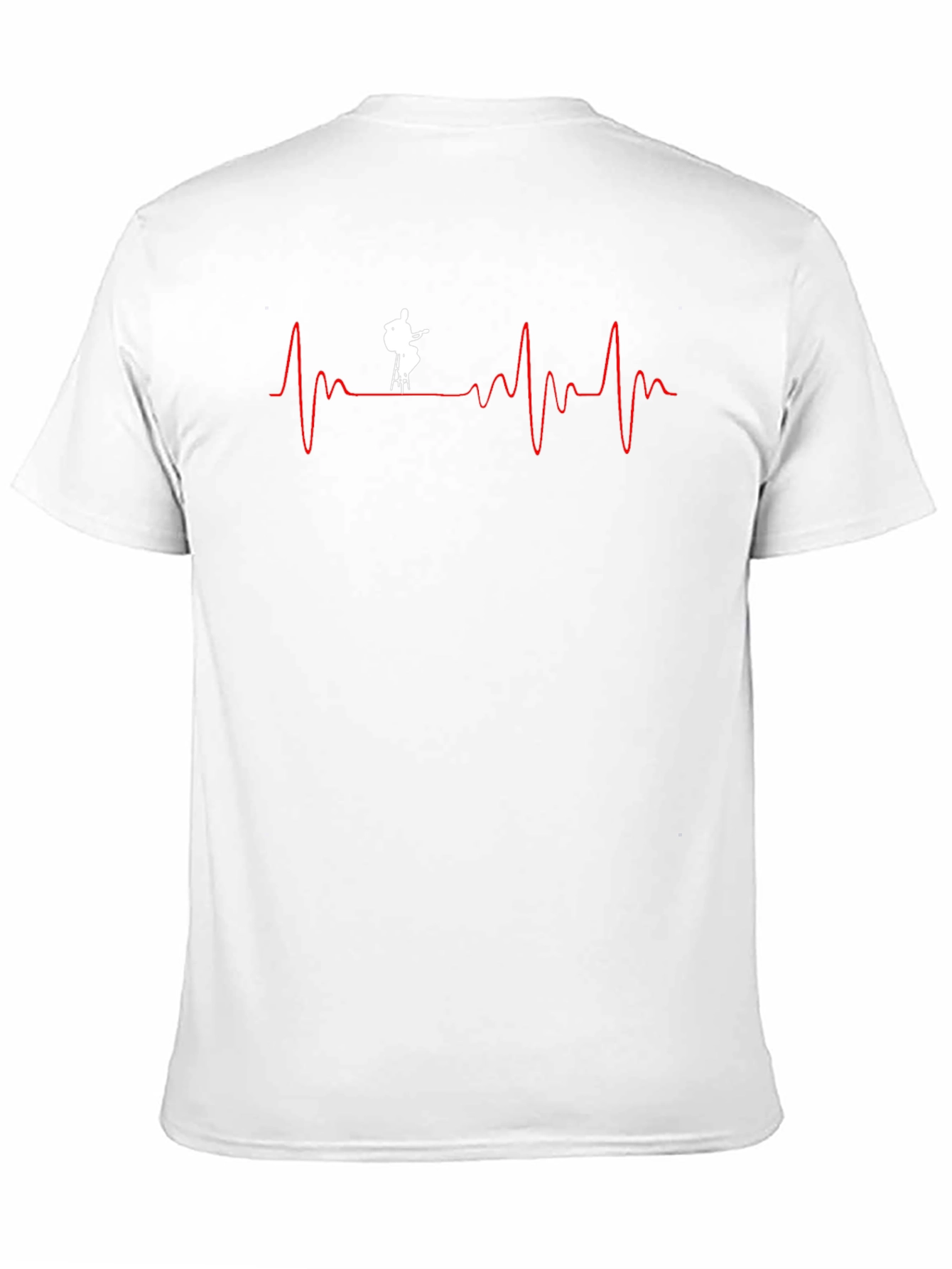 Musician Heartbeat Graphic Tee - Black