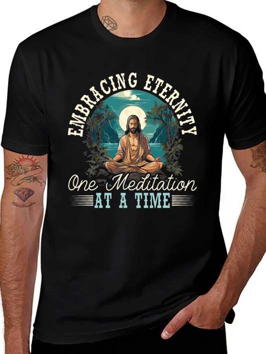 Embracing Eternity Graphic Tee - Meditation Design