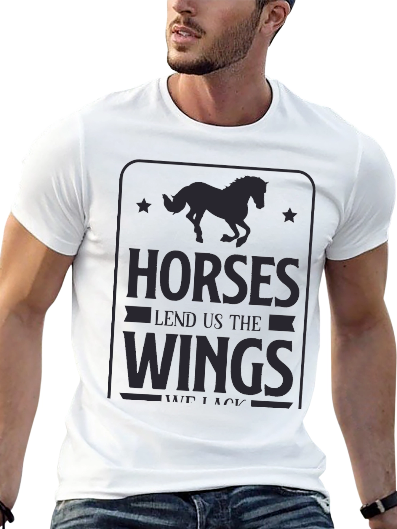 Horses Lend Us The Wings Graphic Tee