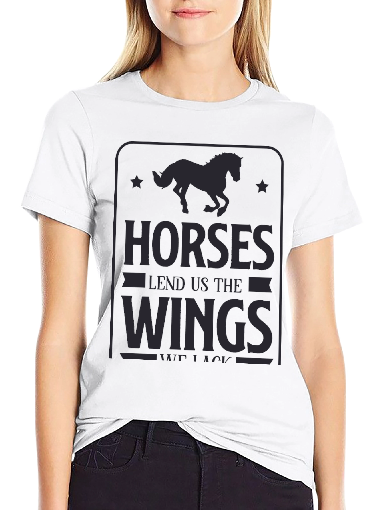 Horses Lend Us The Wings Graphic Tee