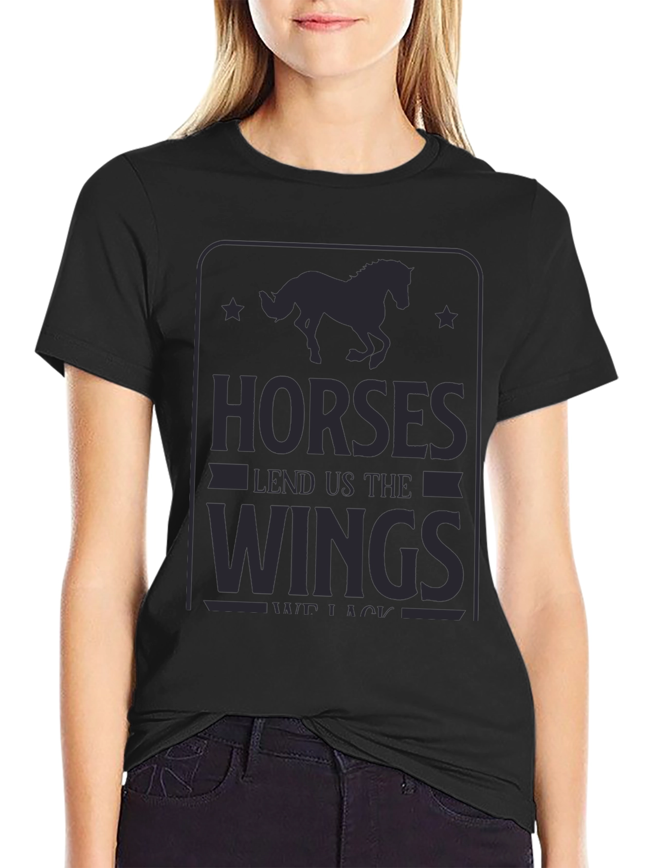 Horses Lend Us The Wings Graphic Tee