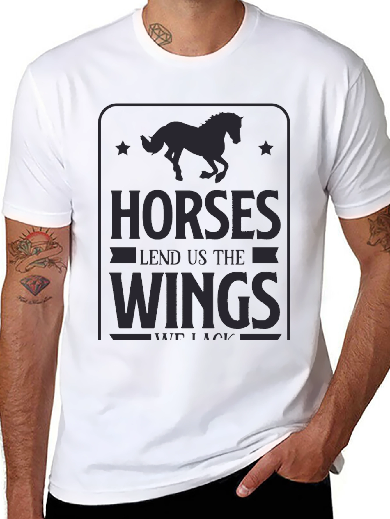Horses Lend Us The Wings Graphic Tee
