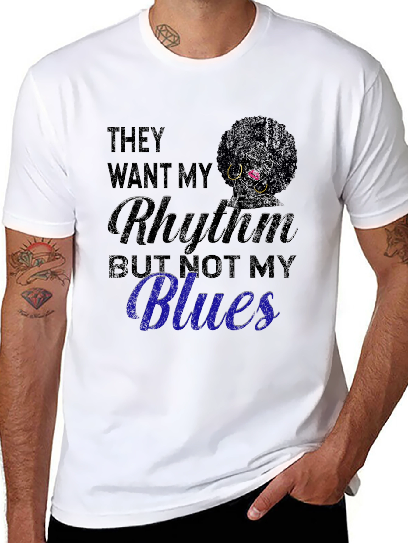 Rhythm & Blues Graphic Tee - Soft Cotton Blend