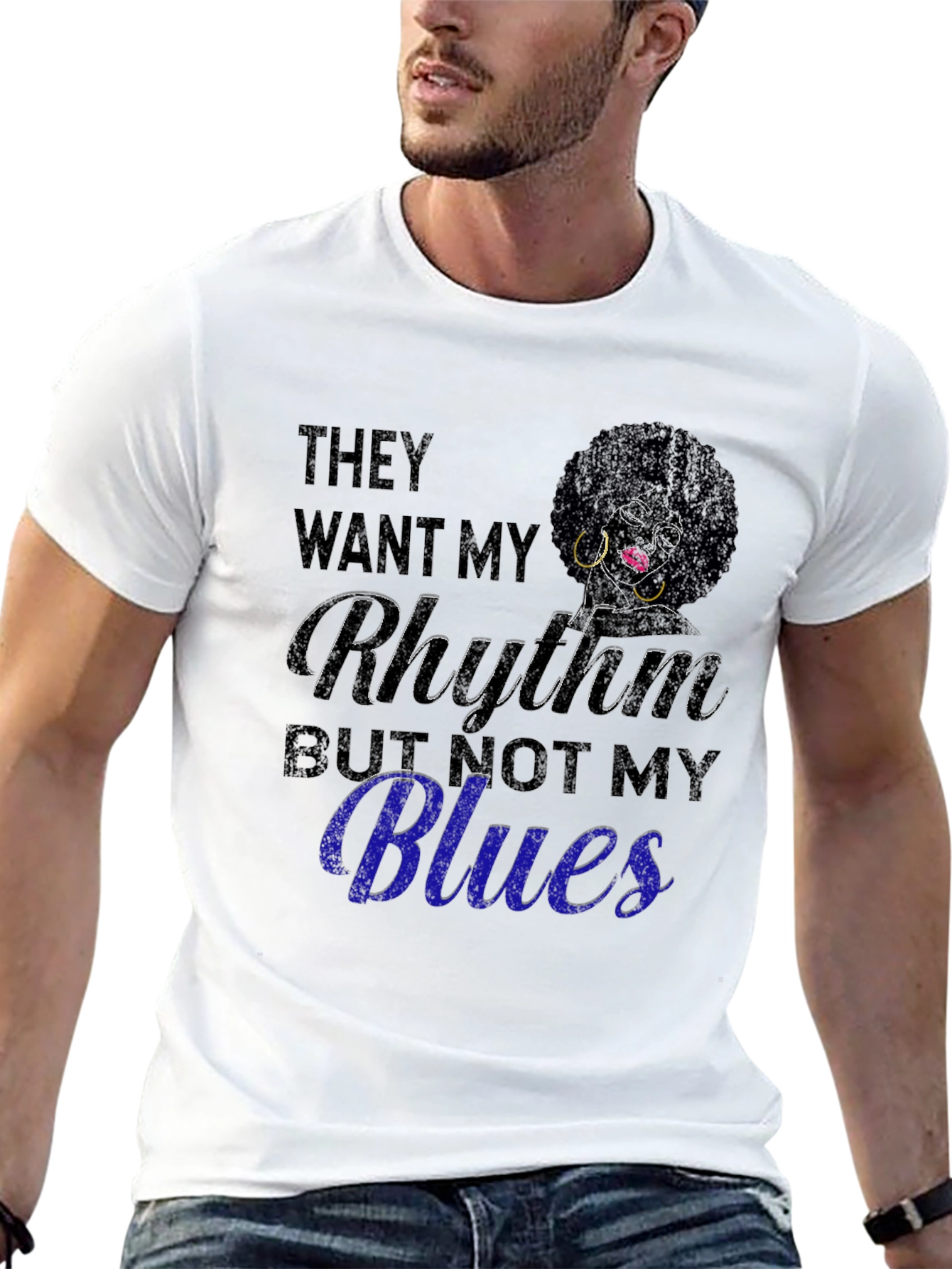 Rhythm & Blues Graphic Tee - Soft Cotton Blend