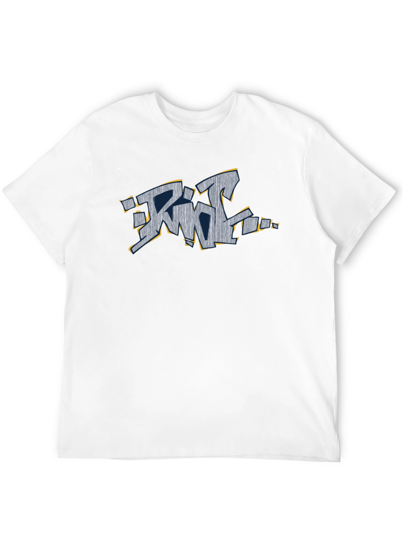Graffiti Style Graphic T-Shirt - Black