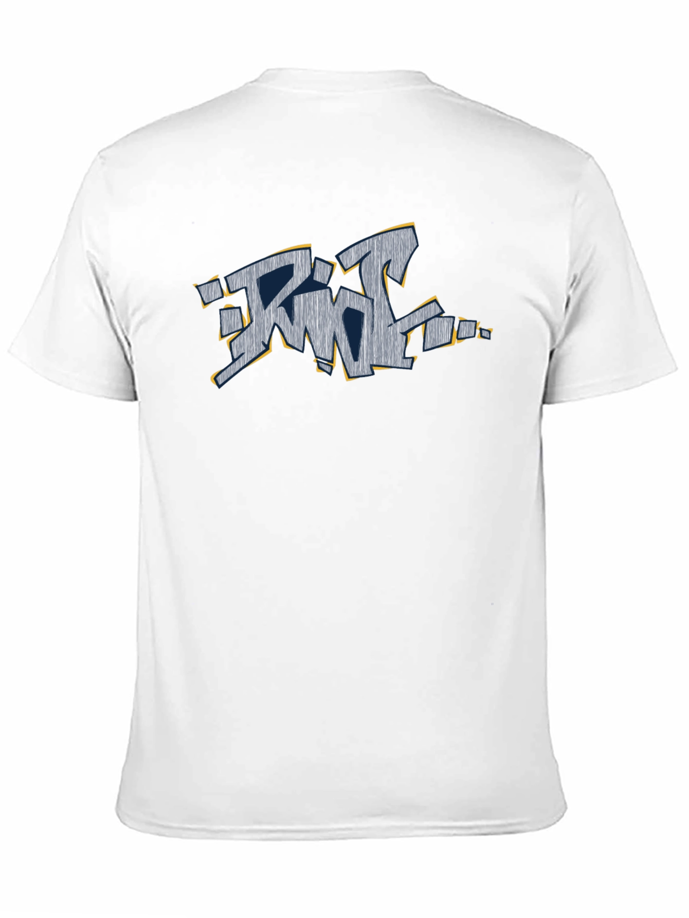 Graffiti Style Graphic T-Shirt - Black