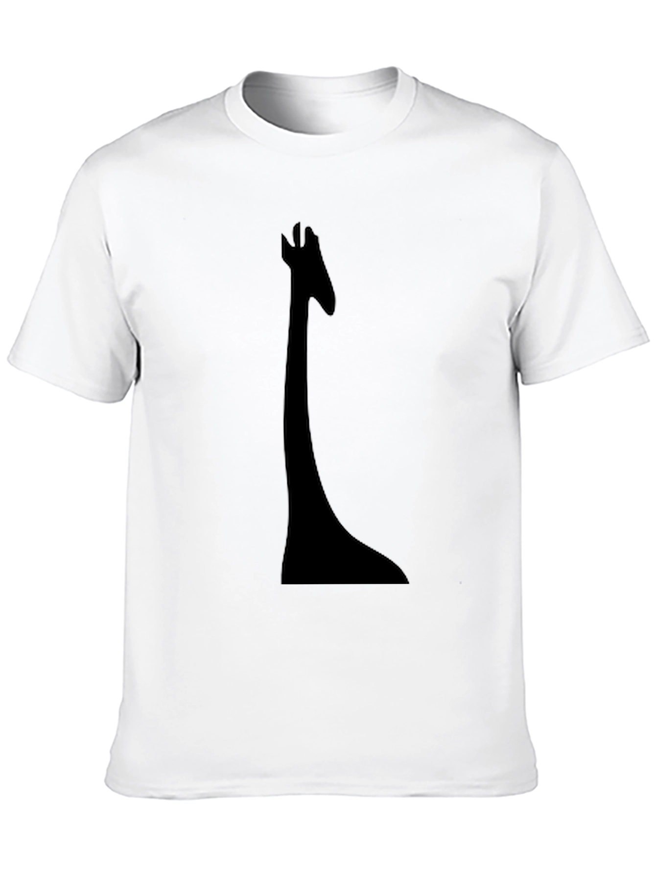 Black Giraffe Silhouette Tee - Unique & Stylish
