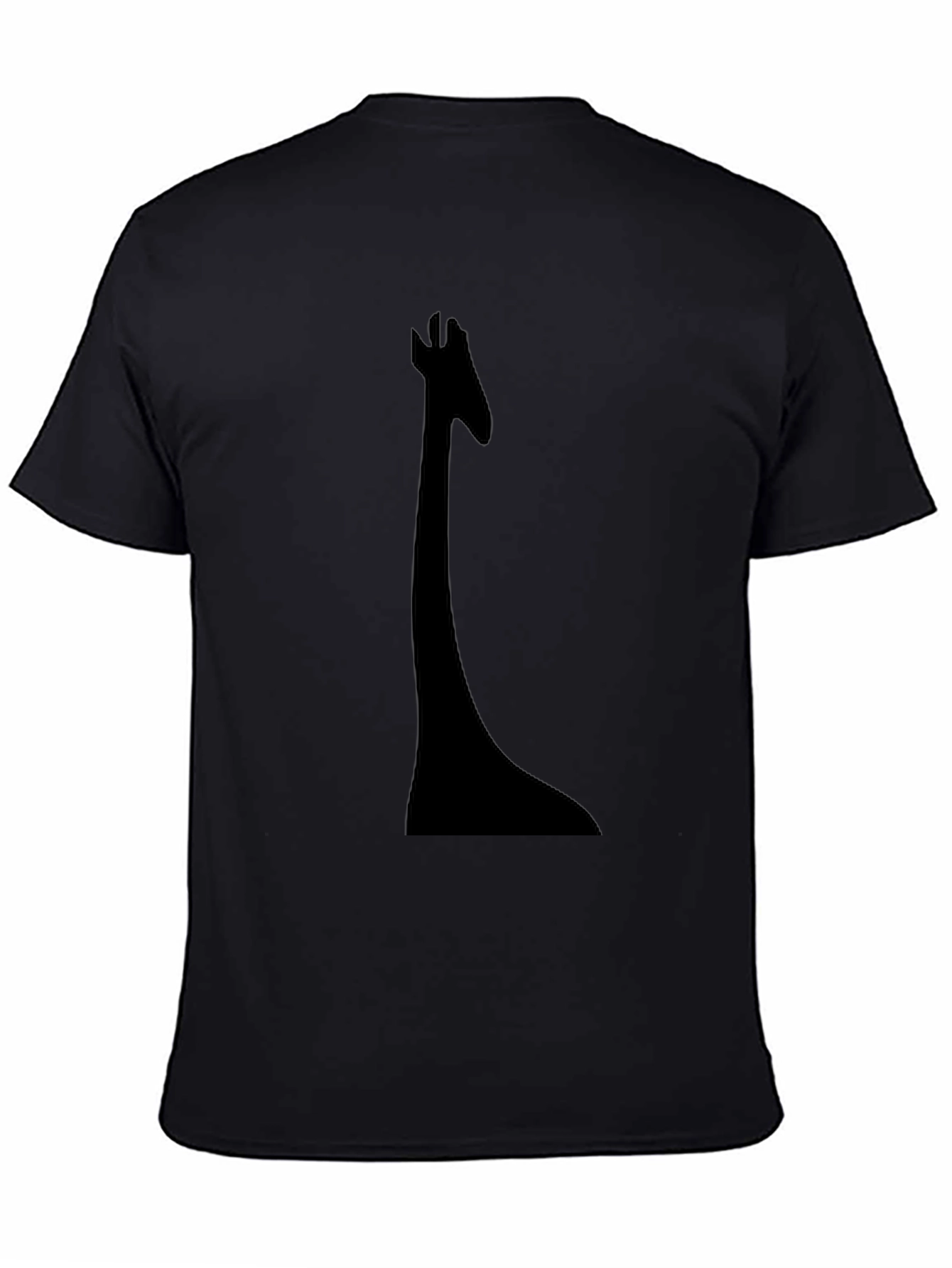Black Giraffe Silhouette Tee - Unique & Stylish