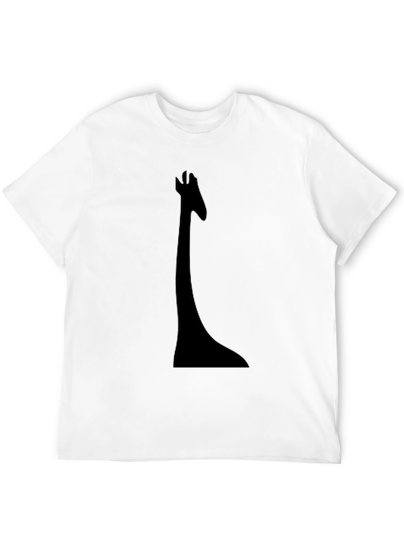 Black Giraffe Silhouette Tee - Unique & Stylish