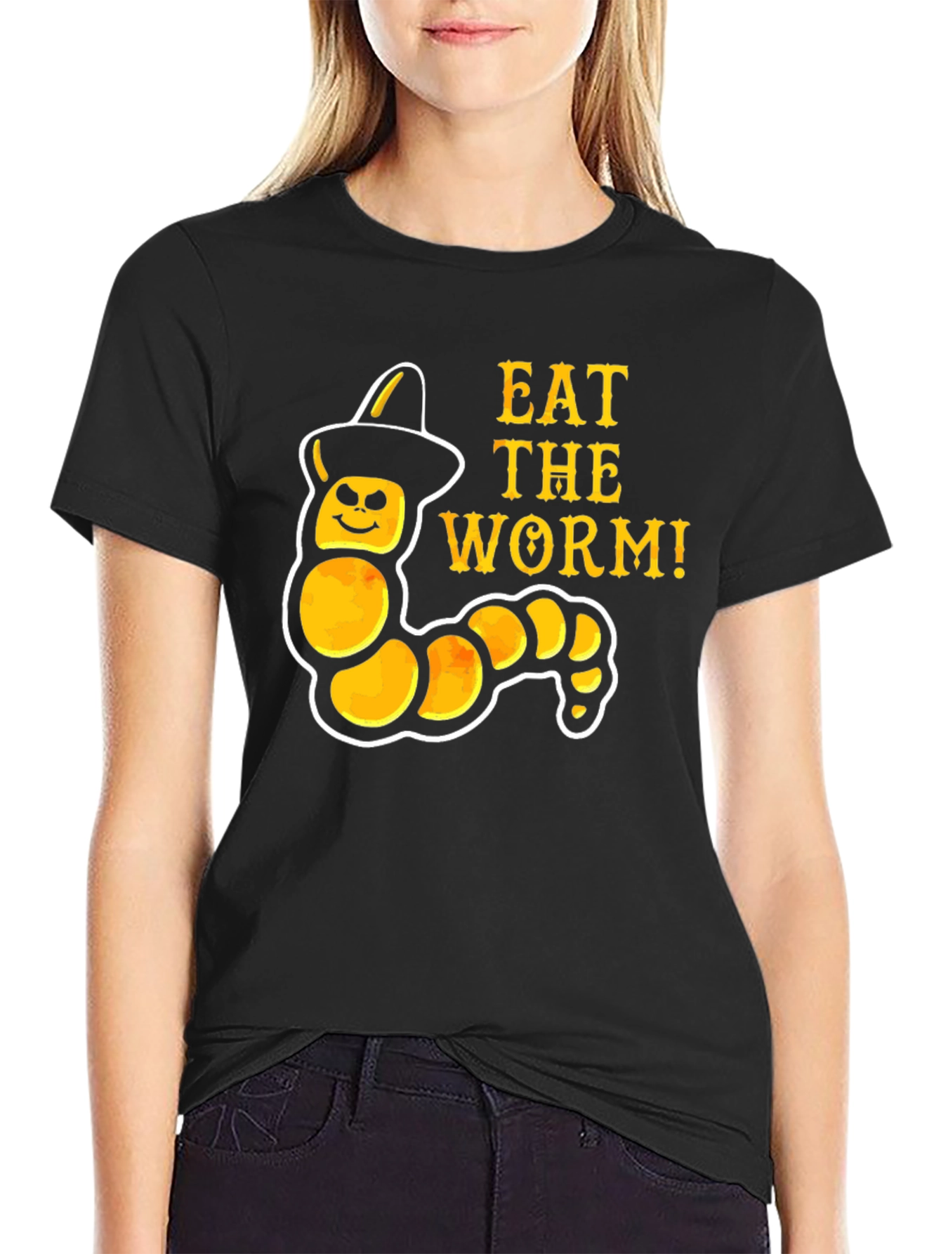 Eat the Worm T-Shirt: Halloween Costume Tee
