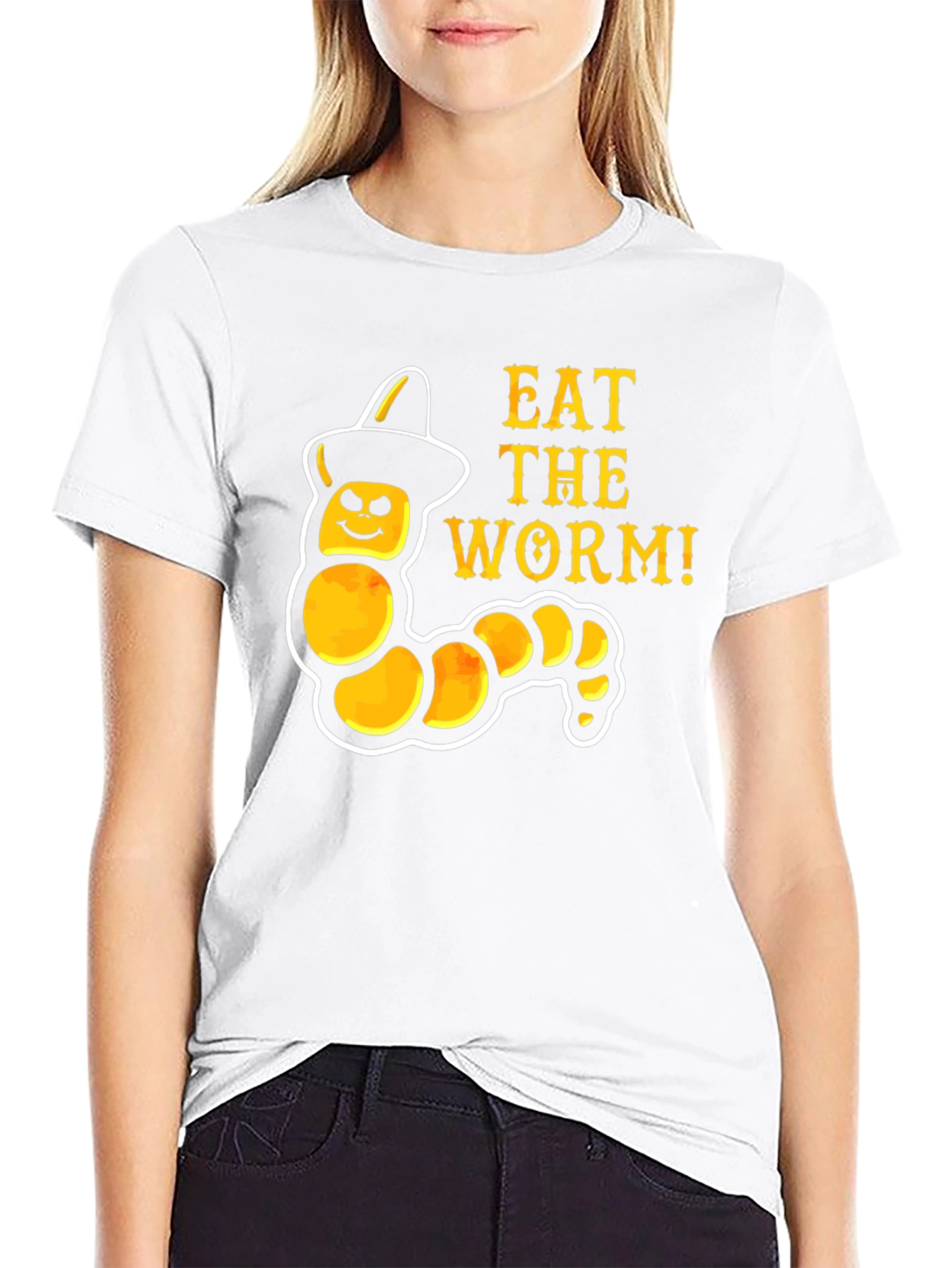 Eat the Worm T-Shirt: Halloween Costume Tee