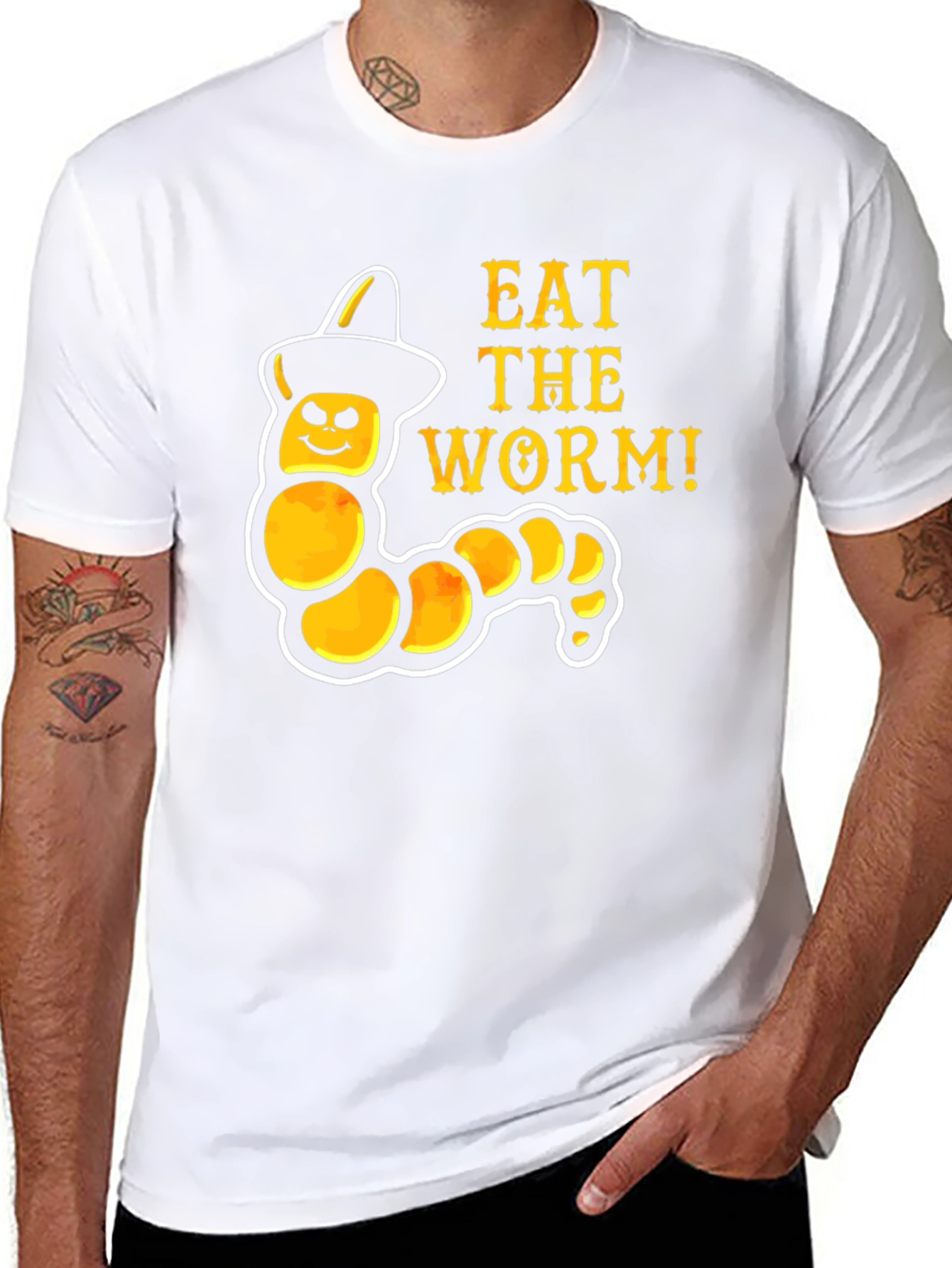 Eat the Worm T-Shirt: Halloween Costume Tee